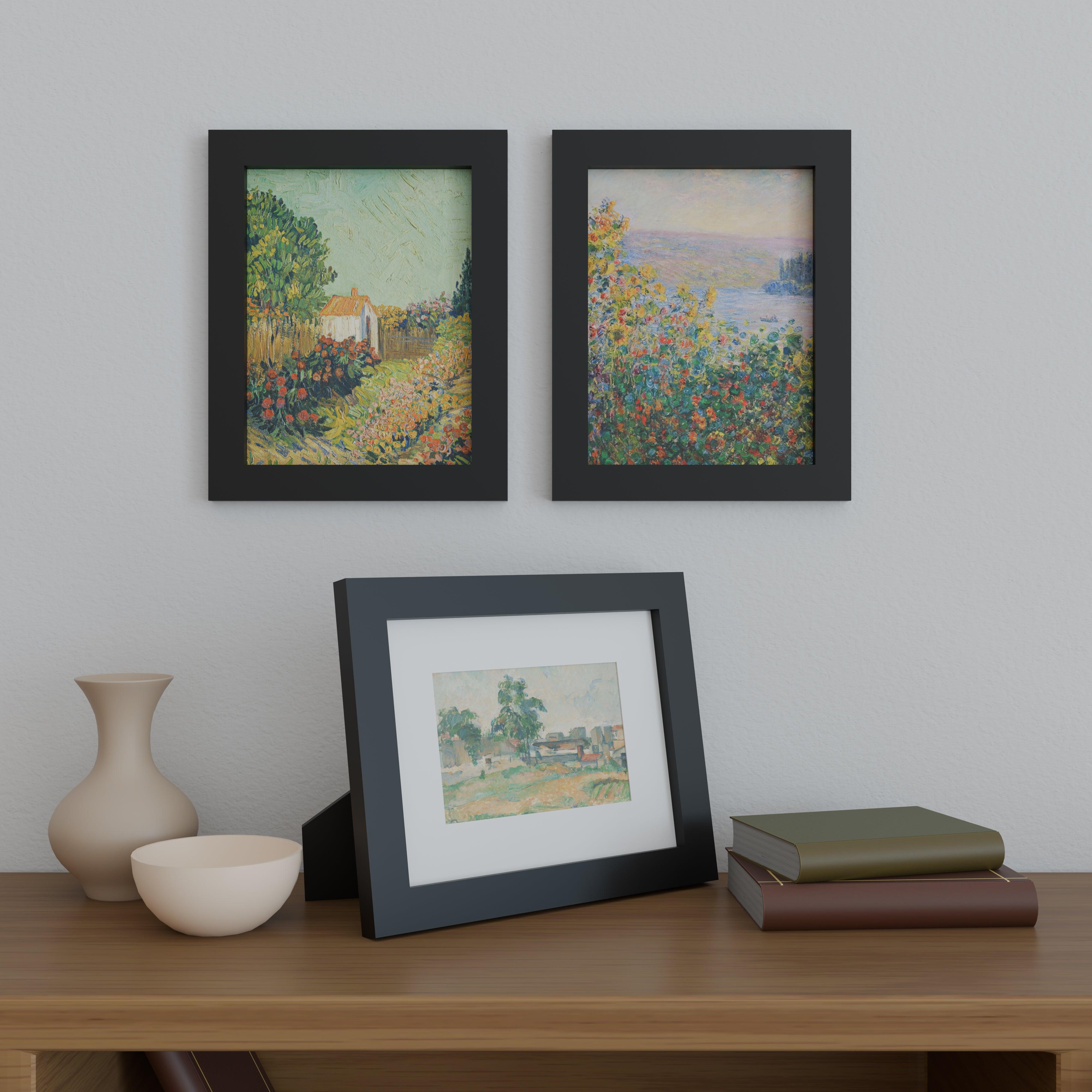 10x13 Matted Wood Frame