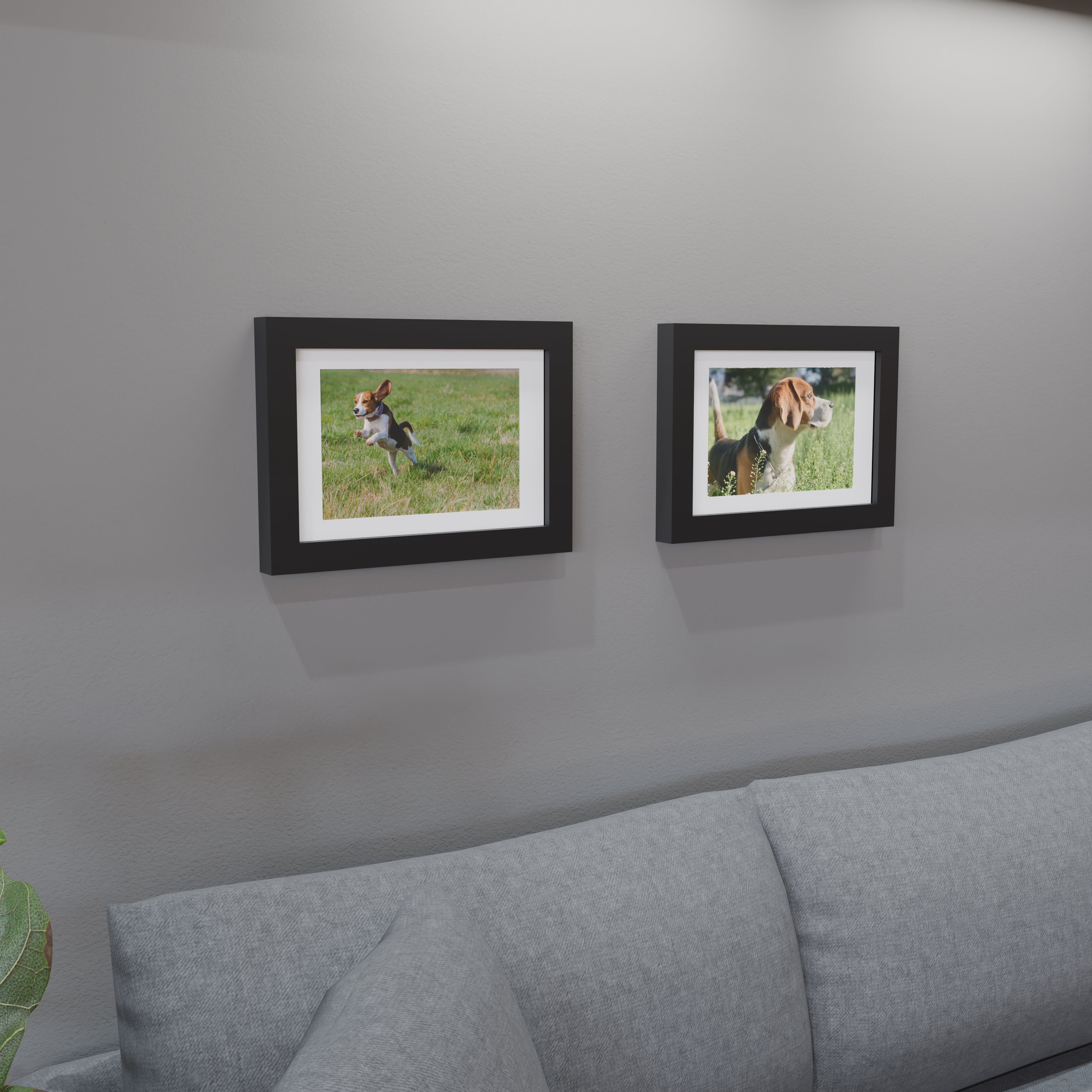 10x15 Matted Wood Frame
