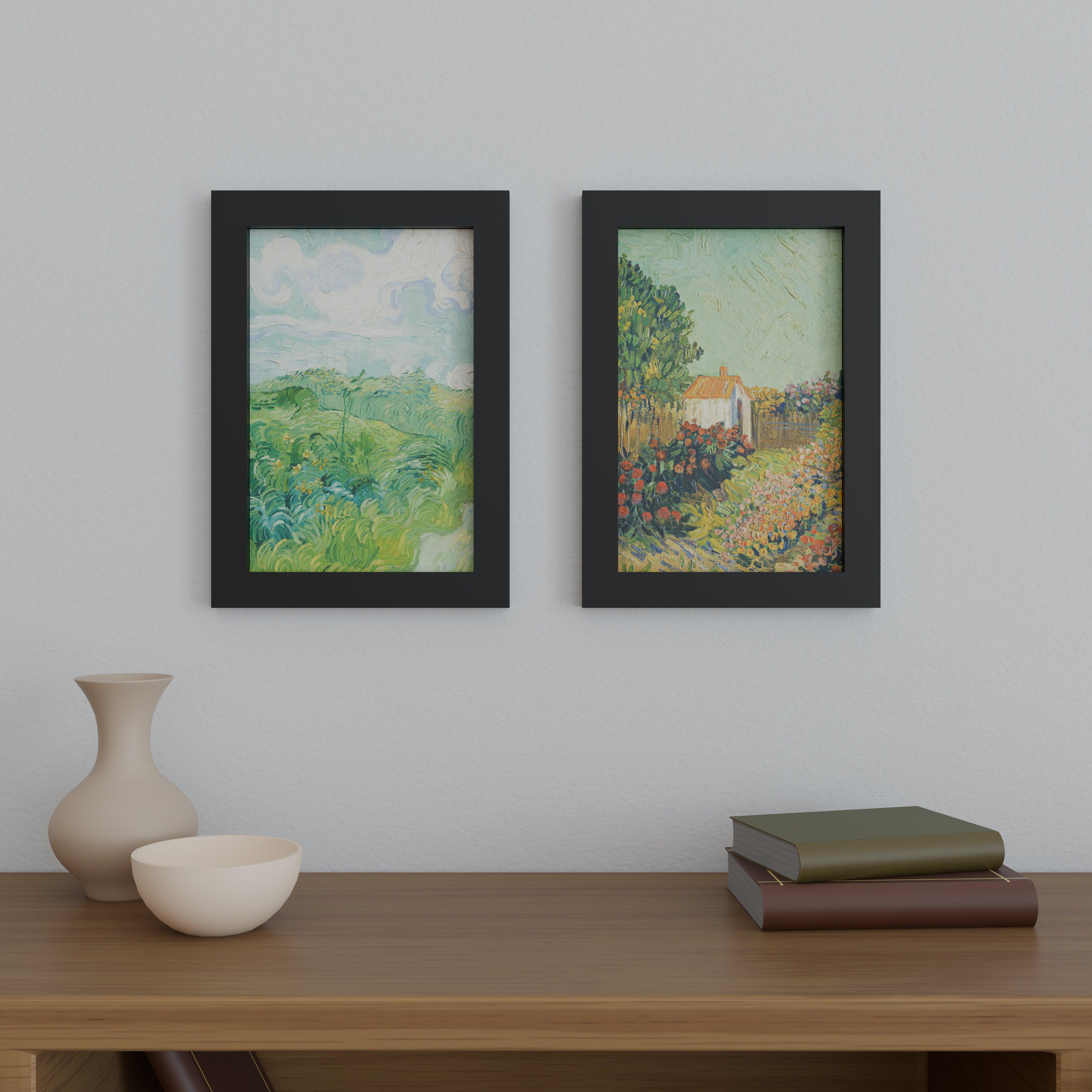 10x15 Matted Wood Frame