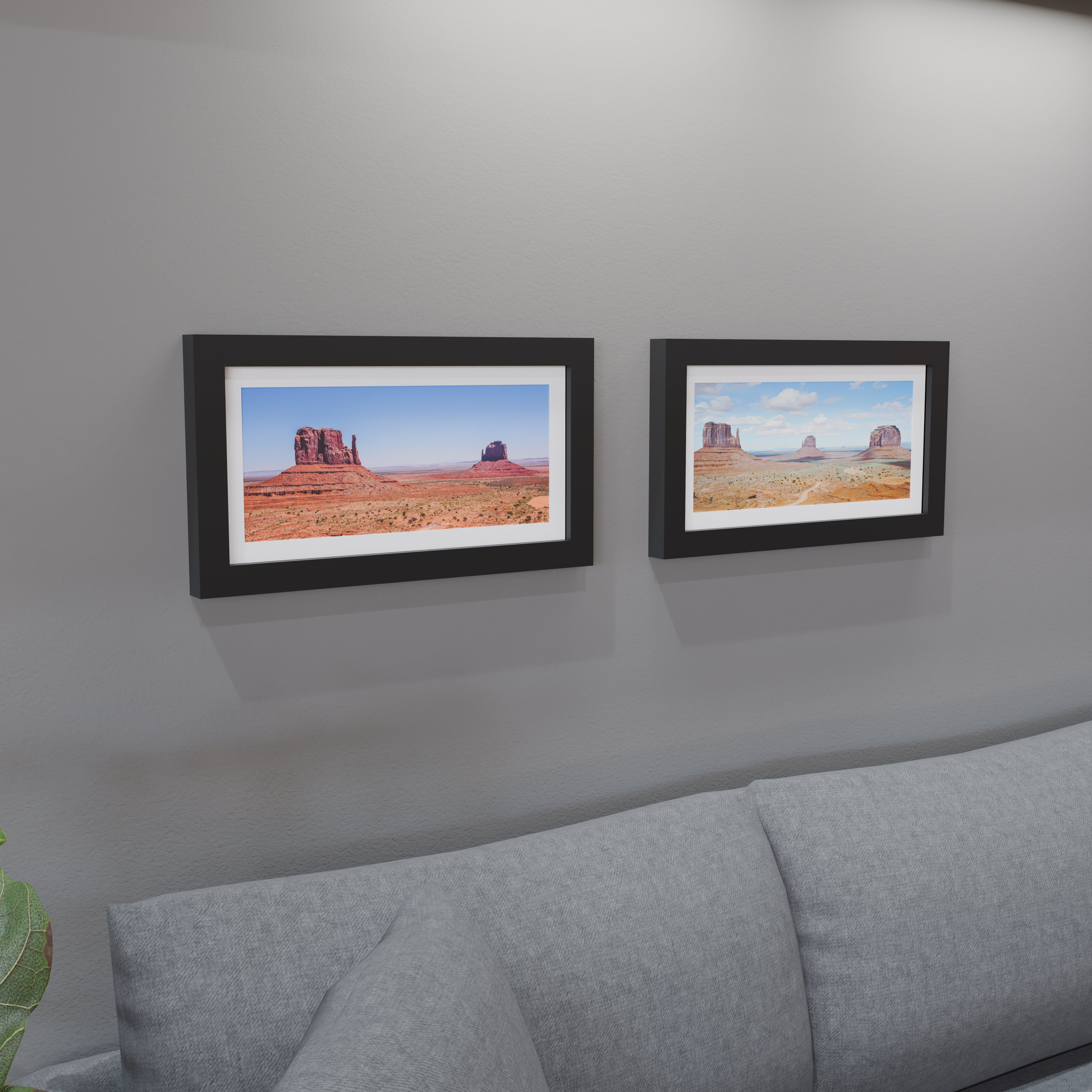10x20 Matted Wood Frame