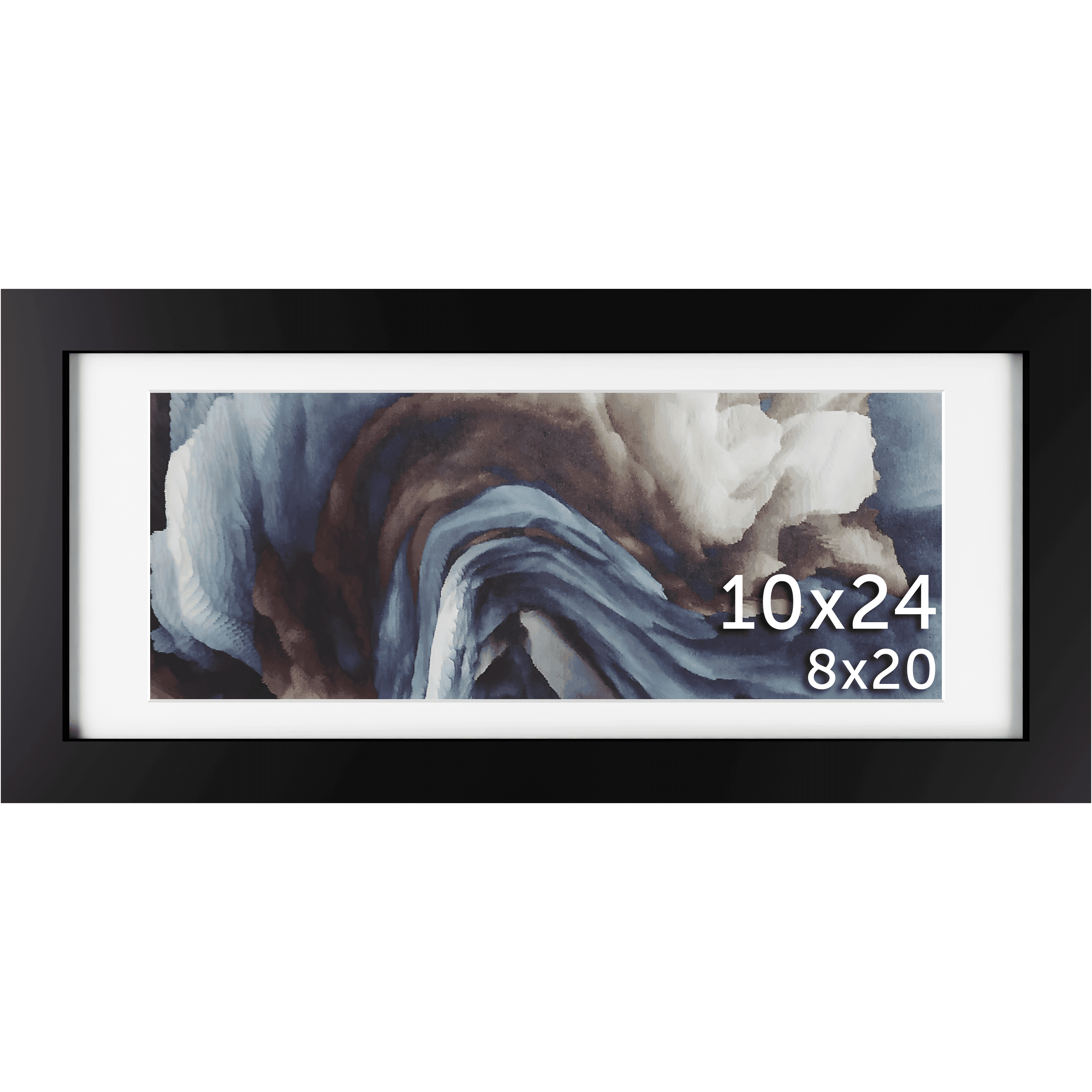 10x24 Matted Frame - Frame Amo