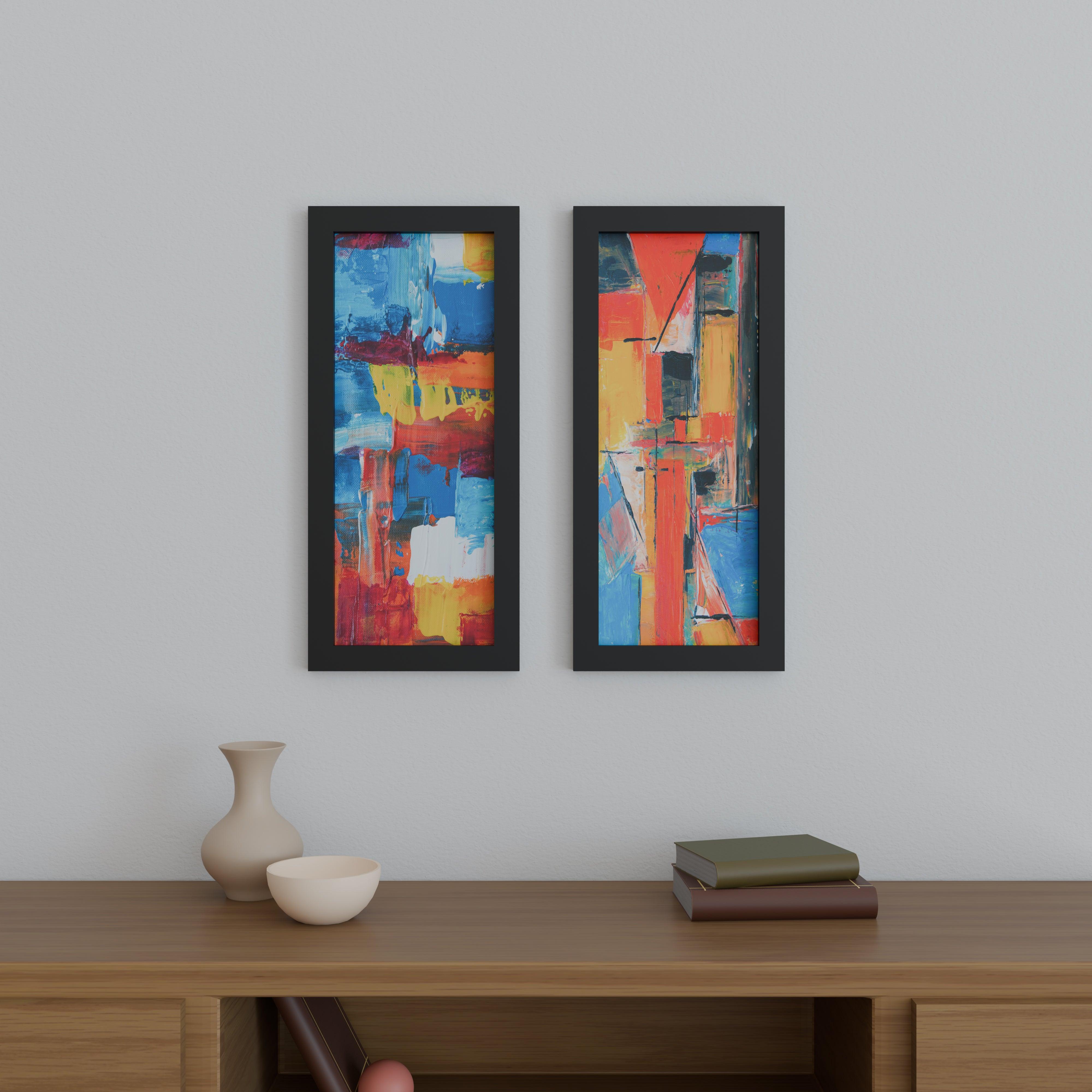 10x25 Matted Wood Frame - Signature Glass