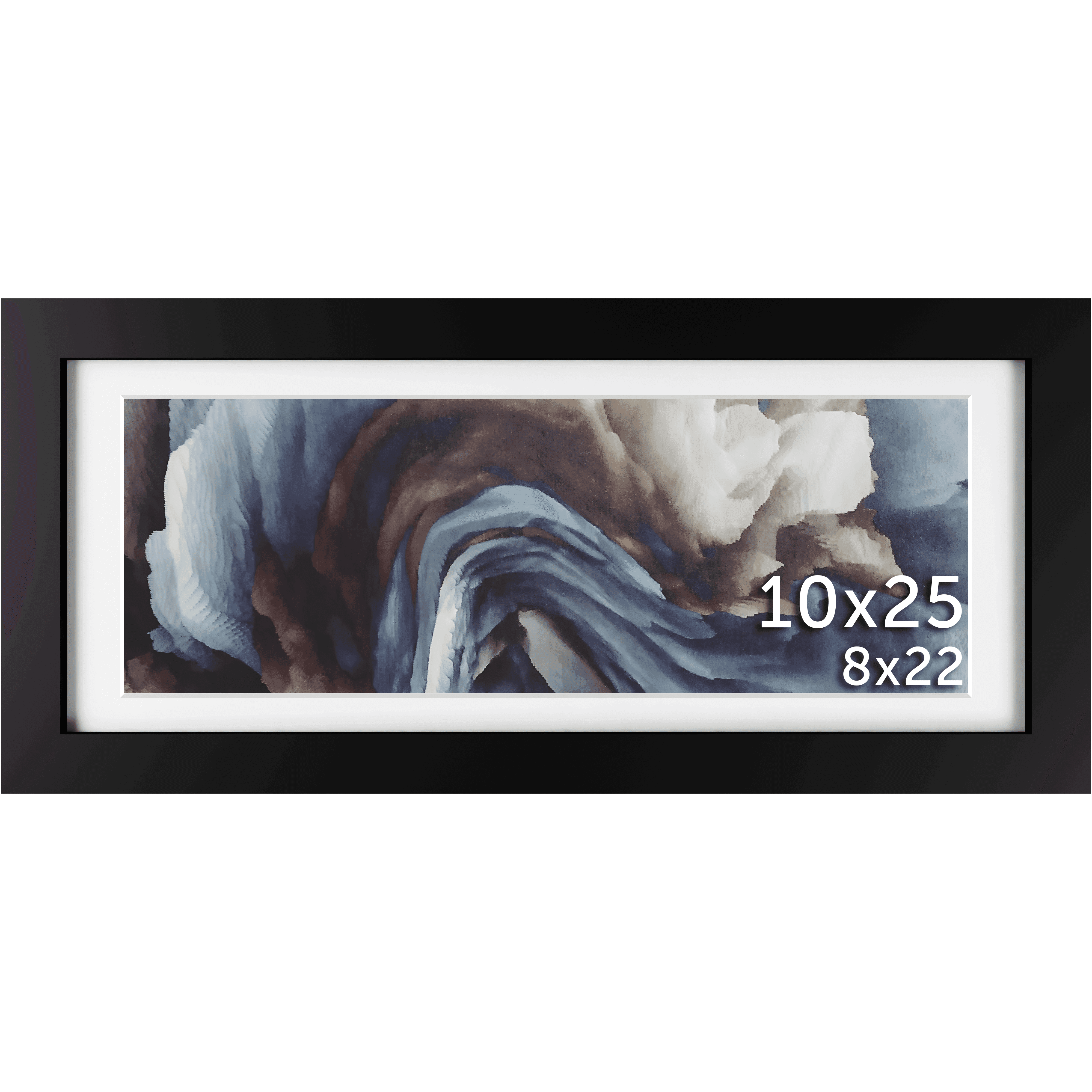 10x25 Matted Frame - Frame Amo