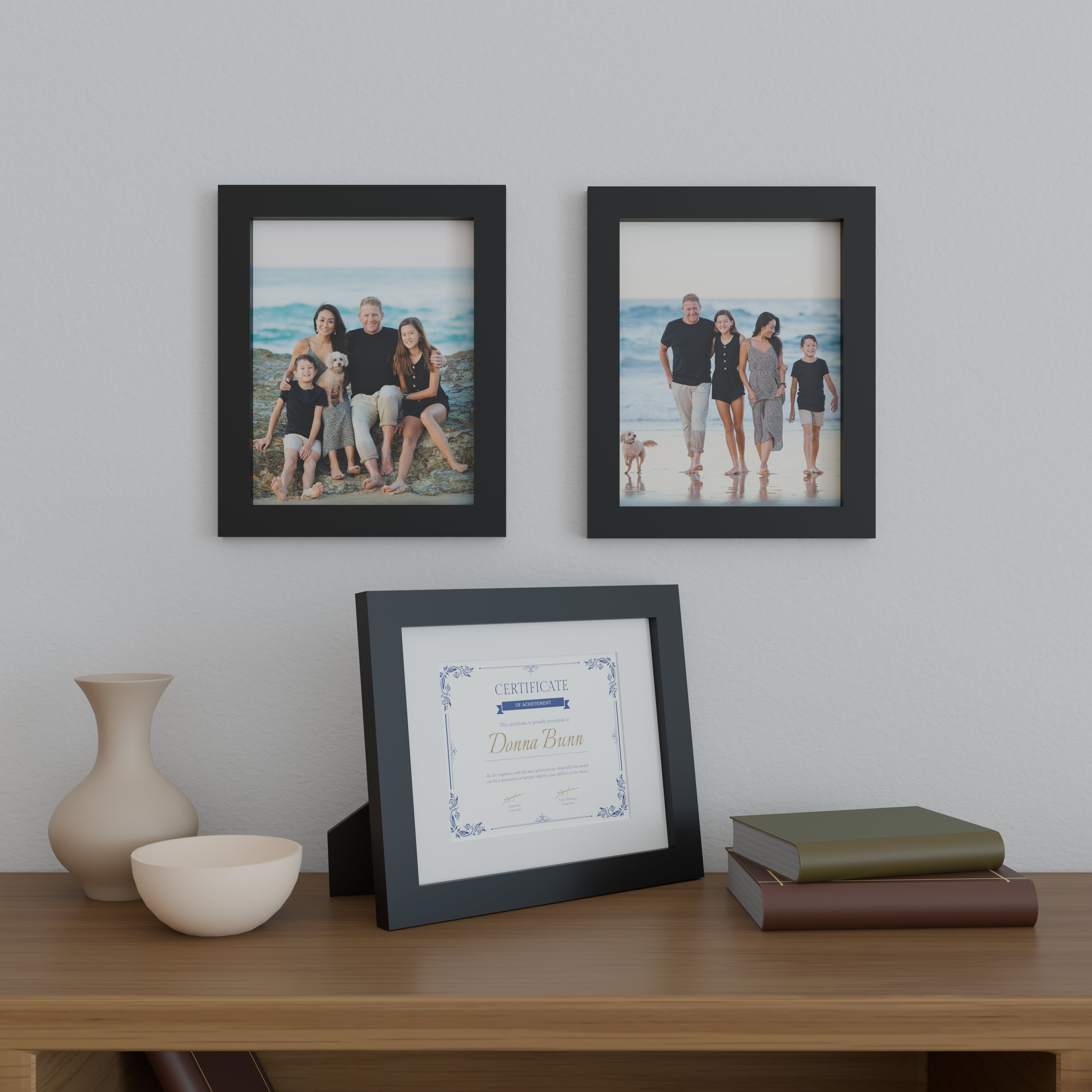 11x14 Multi-Mat Wood Frame