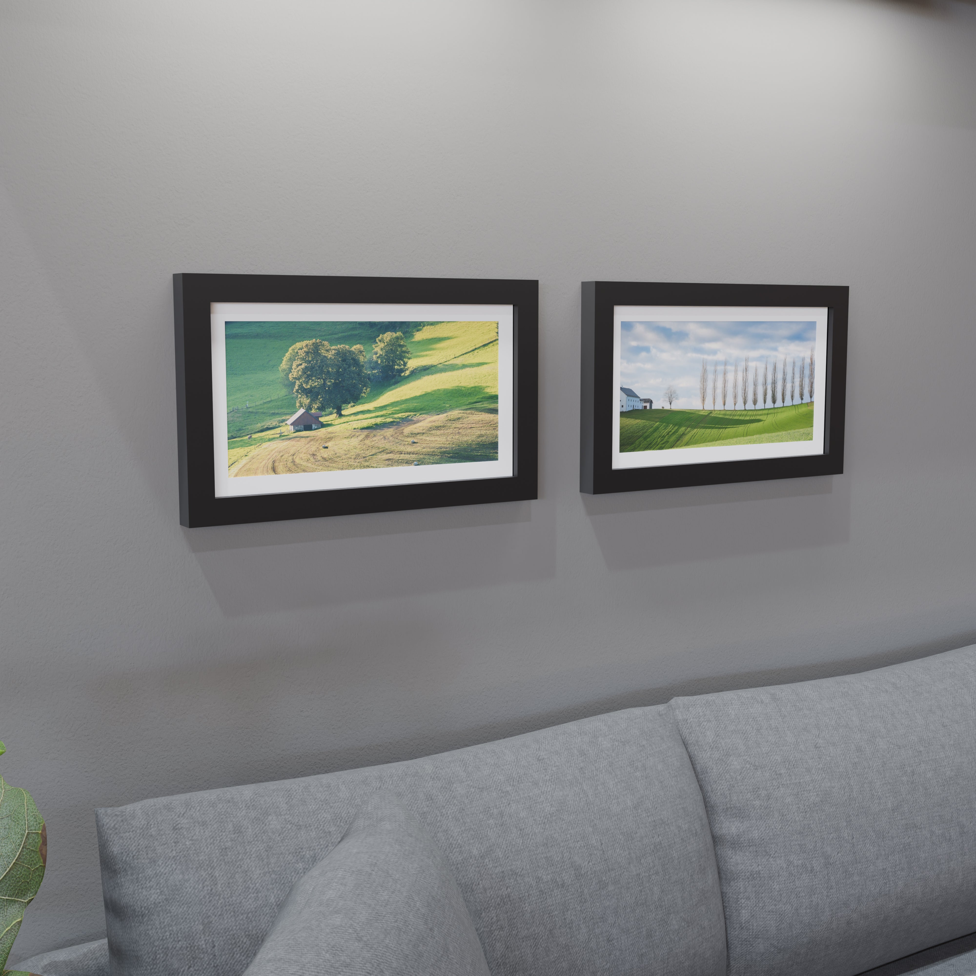 11x20 Matted Wood Frame