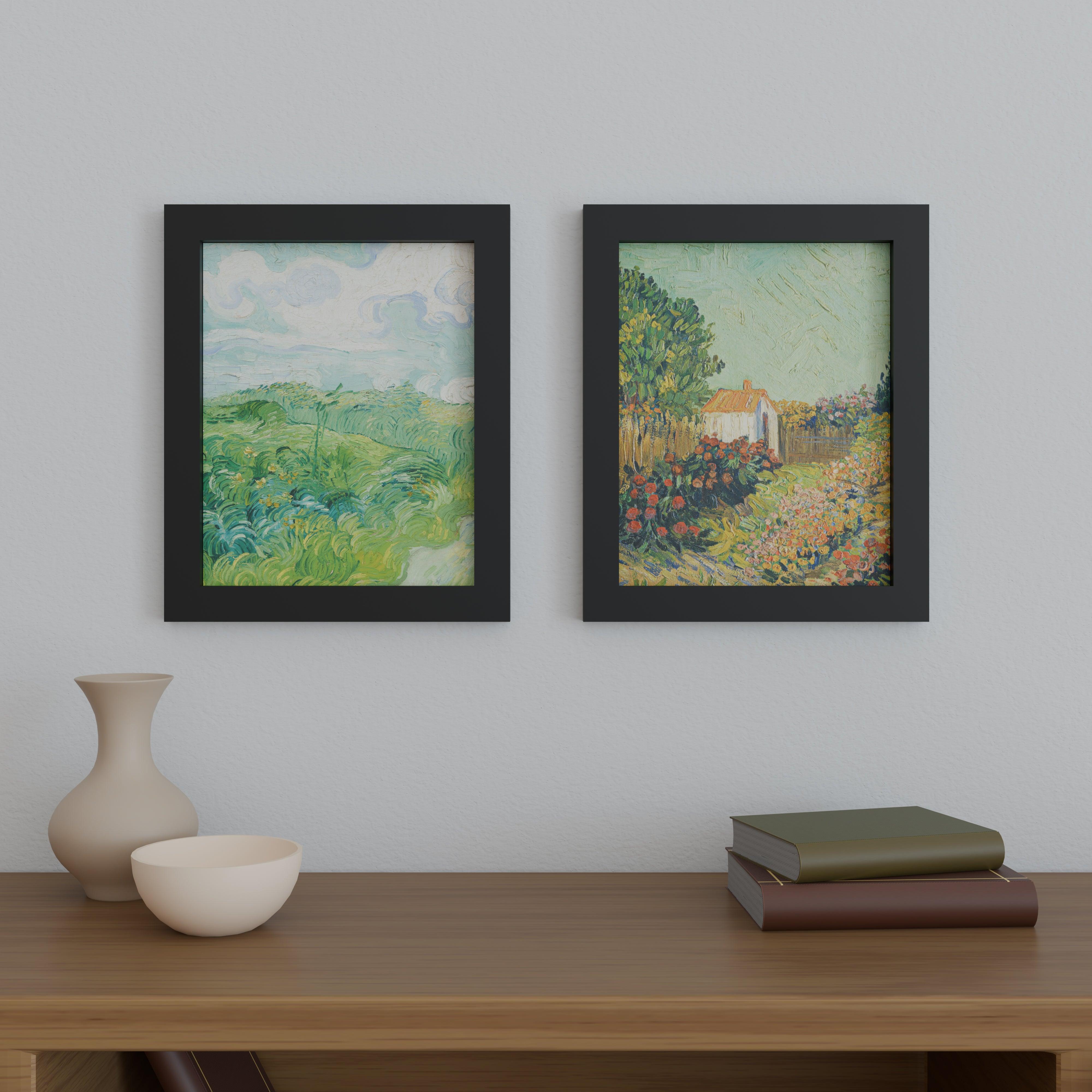 12x15 Matted Wood Frame