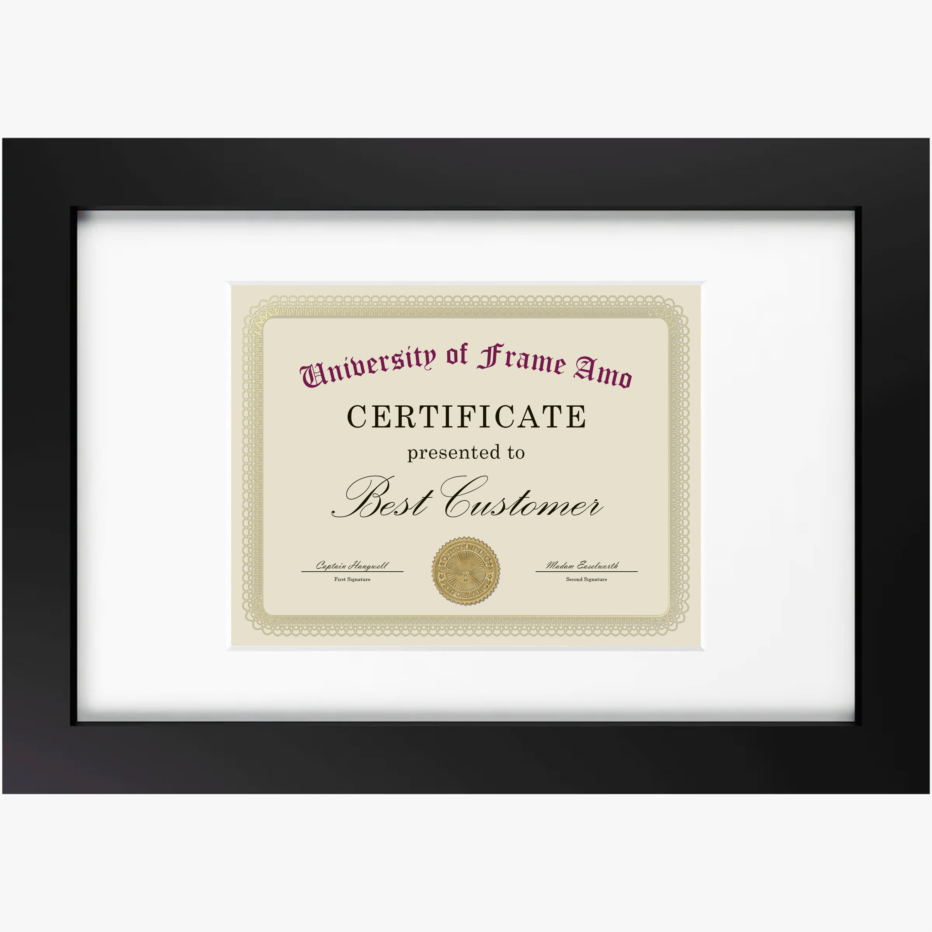 12x18 Marco Foto Madera Mate