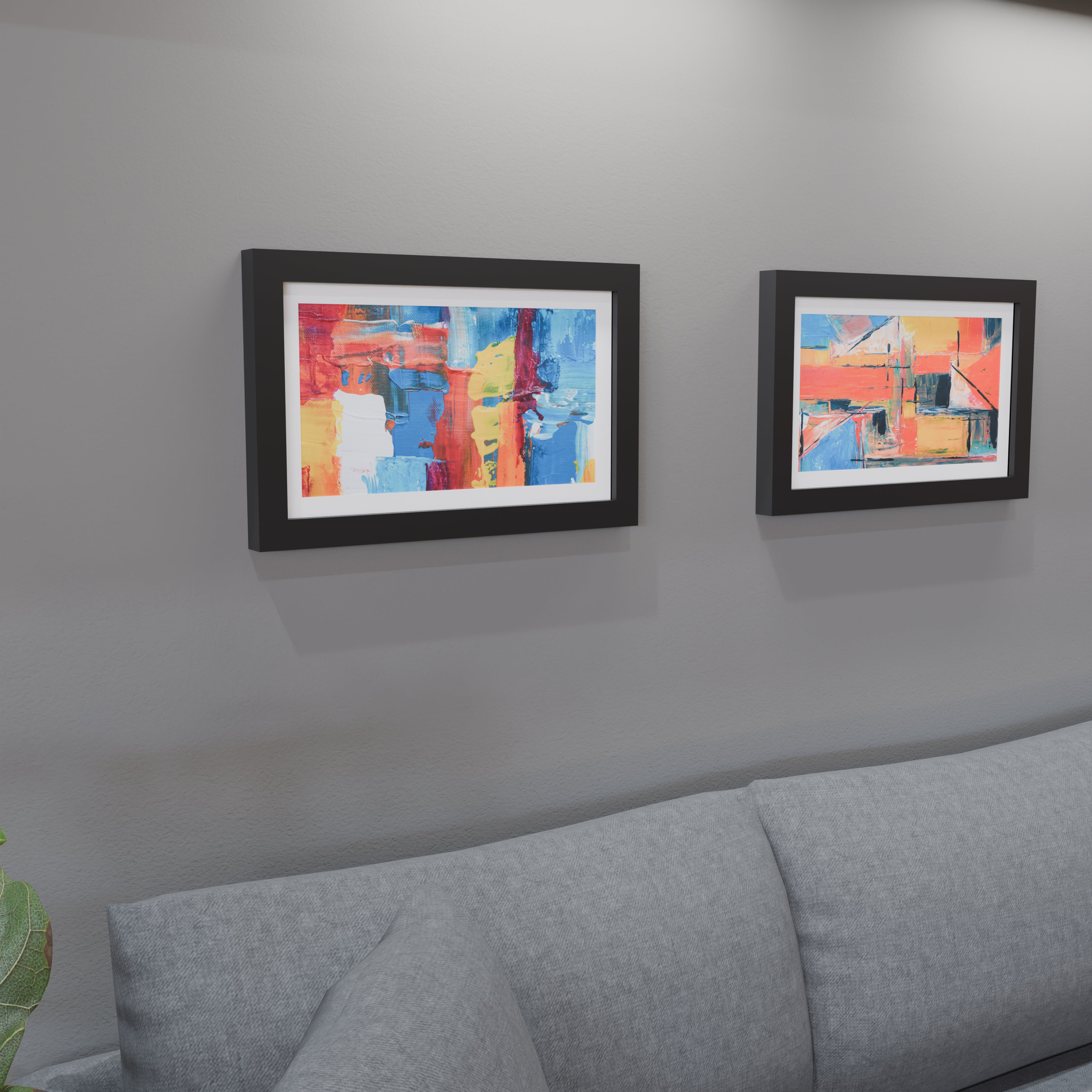 12x20 Matted Wood Frame