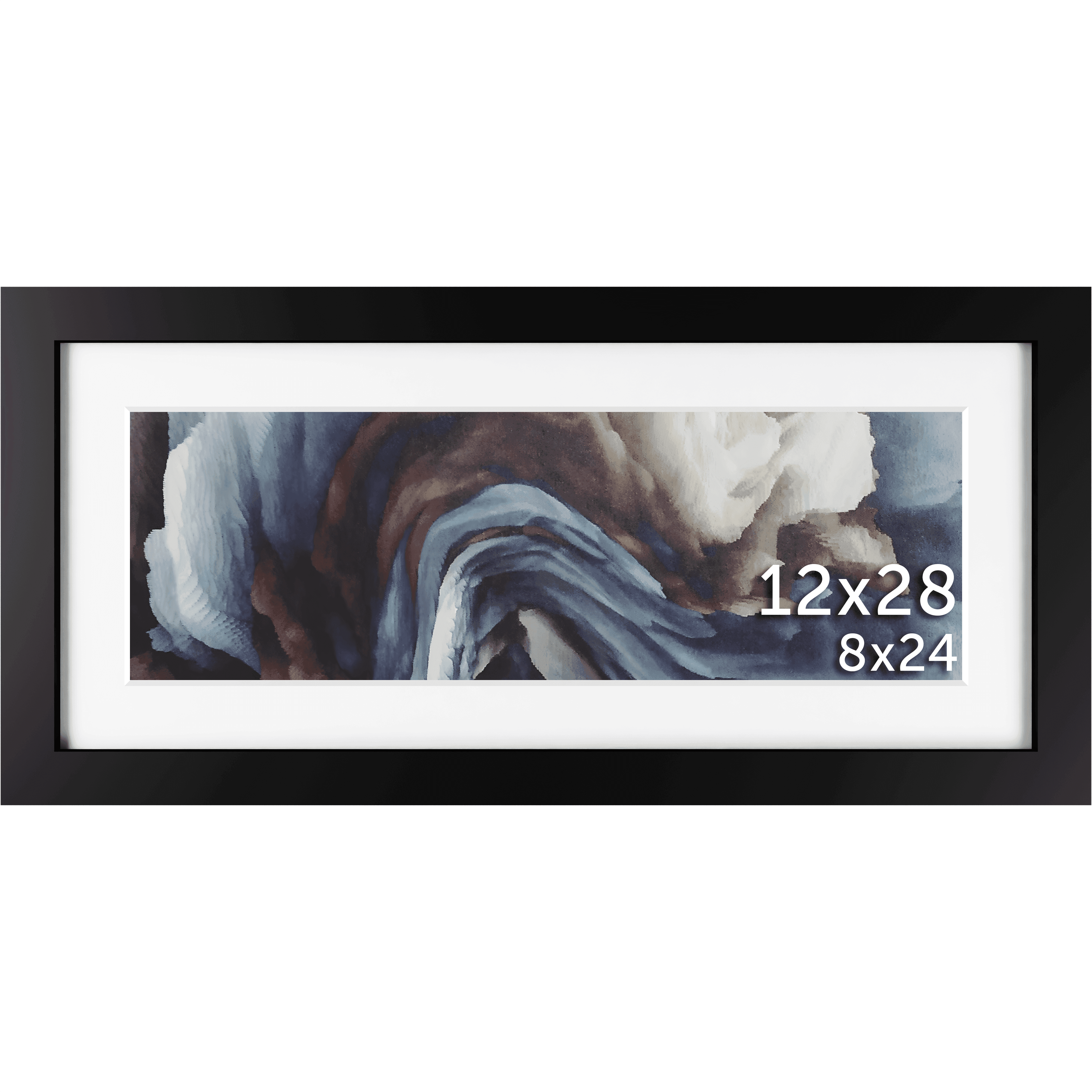 12x28 Matted Frame - Frame Amo