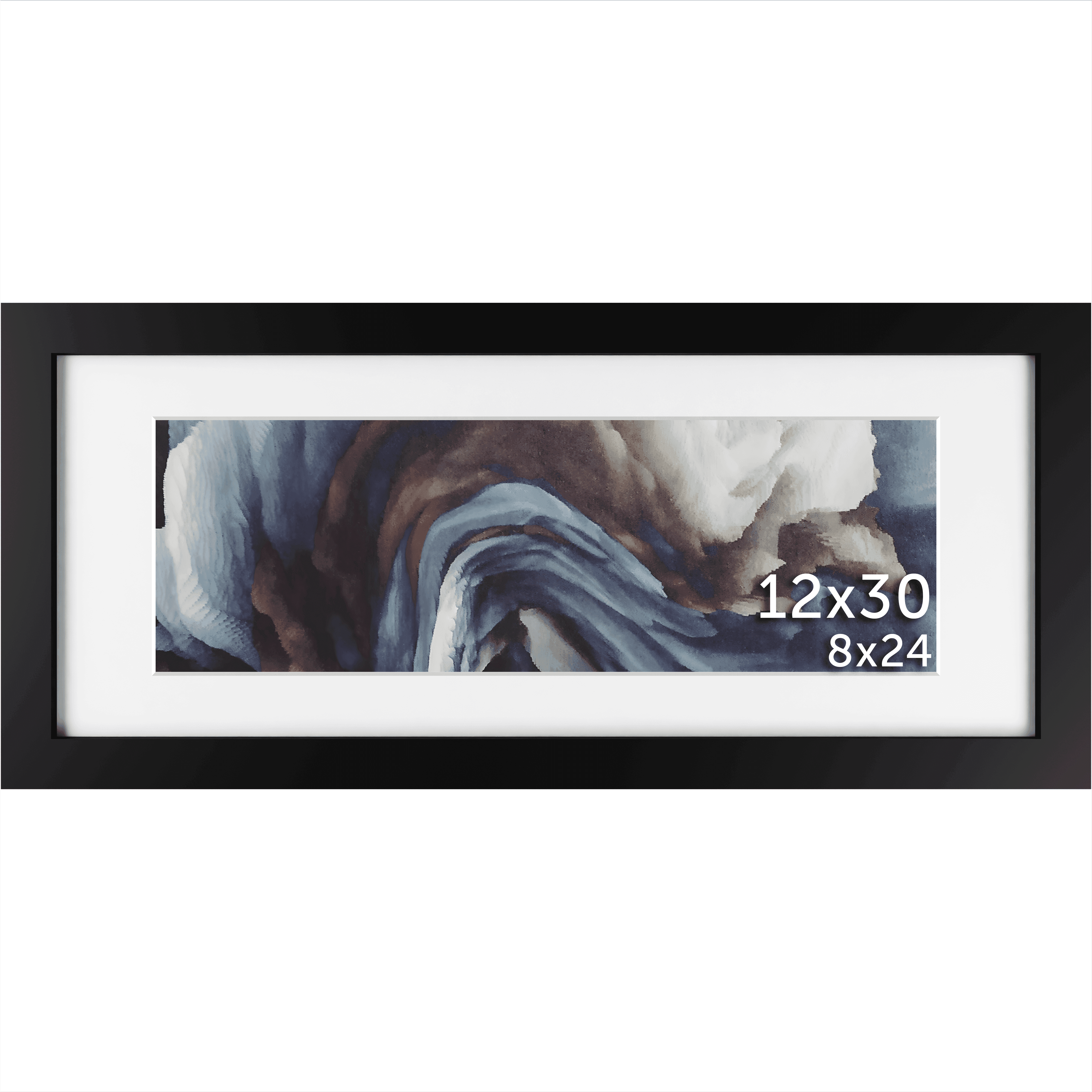 12x30 Matted Frame - Frame Amo