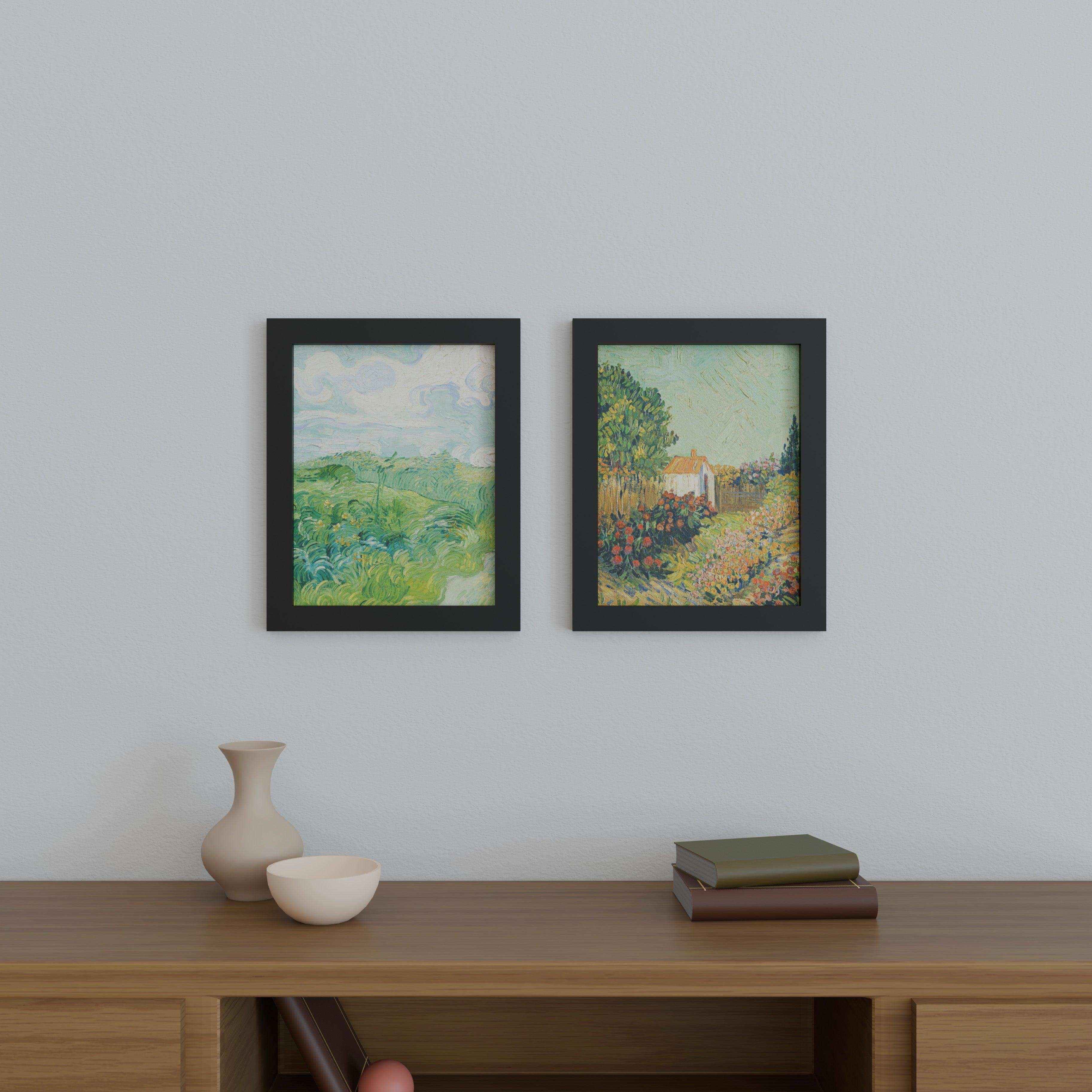 12.5x16 Matted Wood Frame