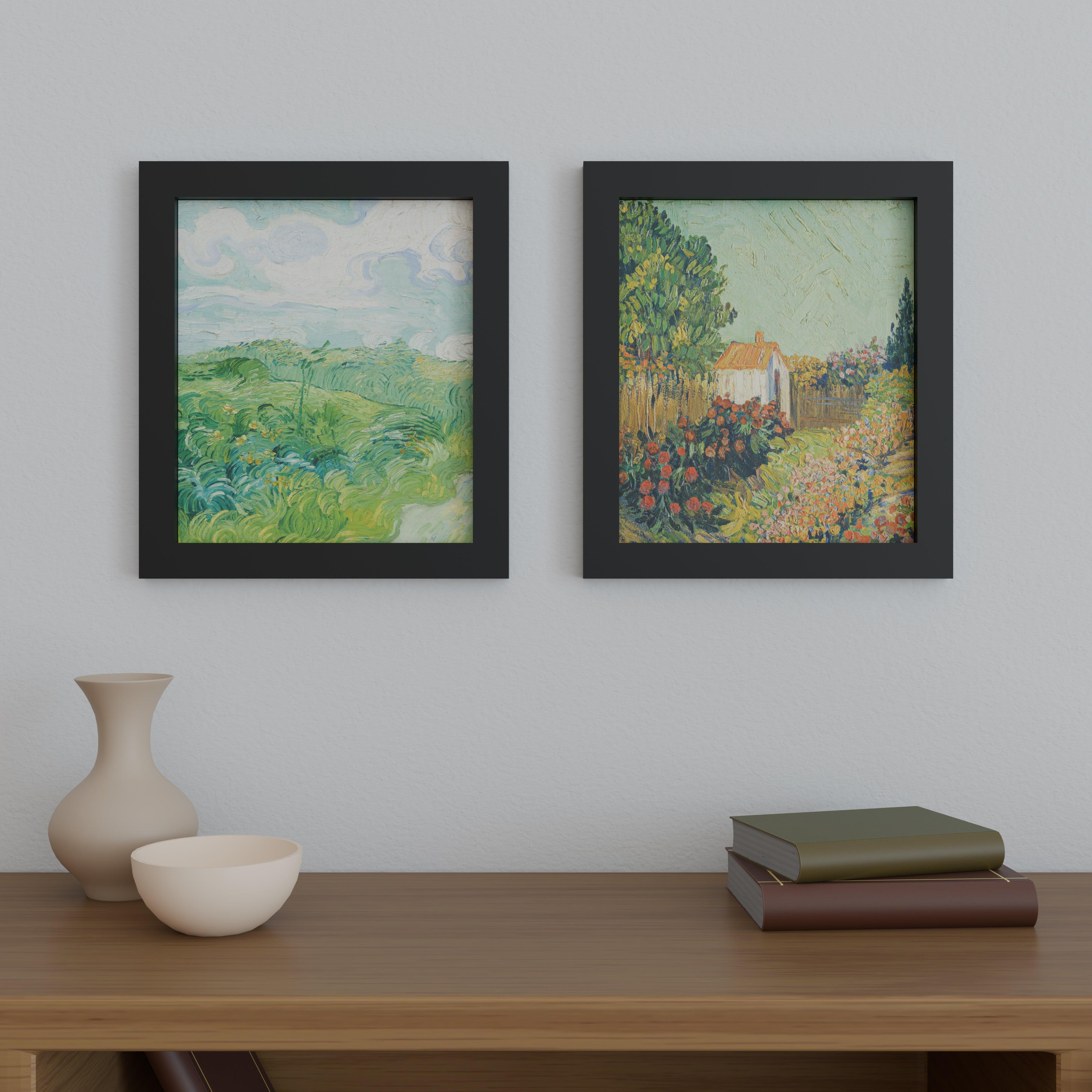 13x15 Matted Wood Frame