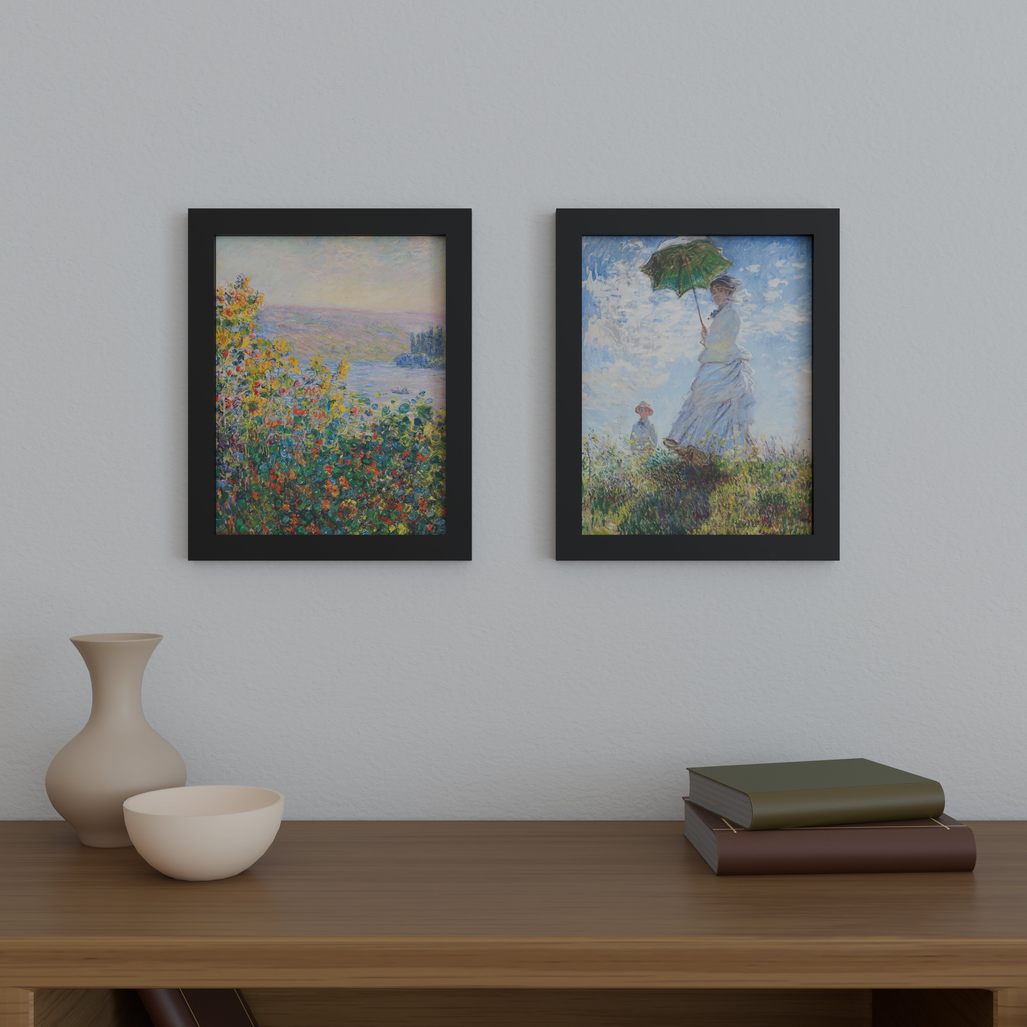 14x18 Matted Wood Frame