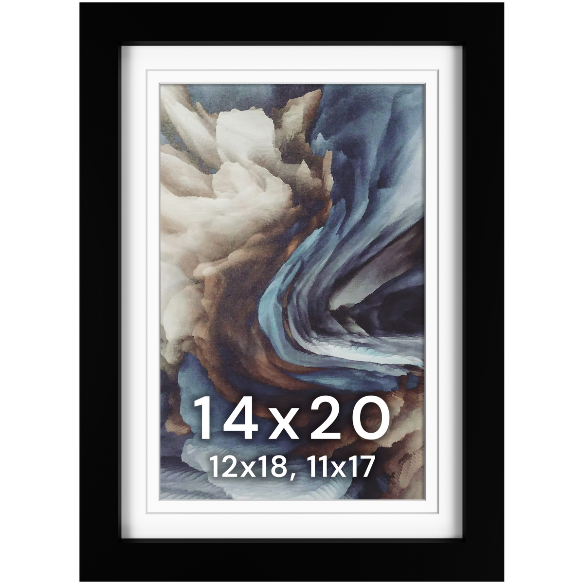 14x20 Marco Foto Madera Mate