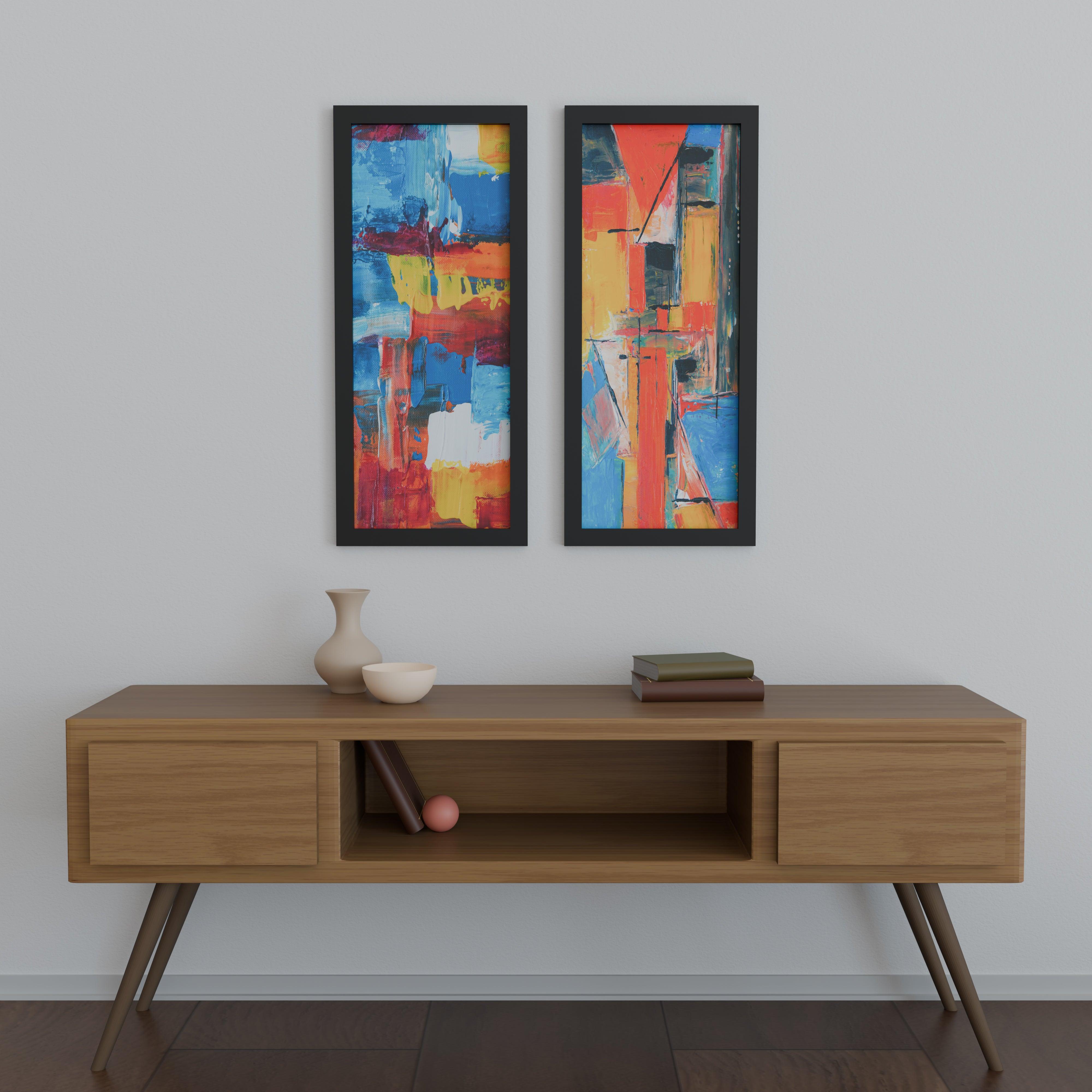 14x35 Matted Wood Frame - Signature Glass