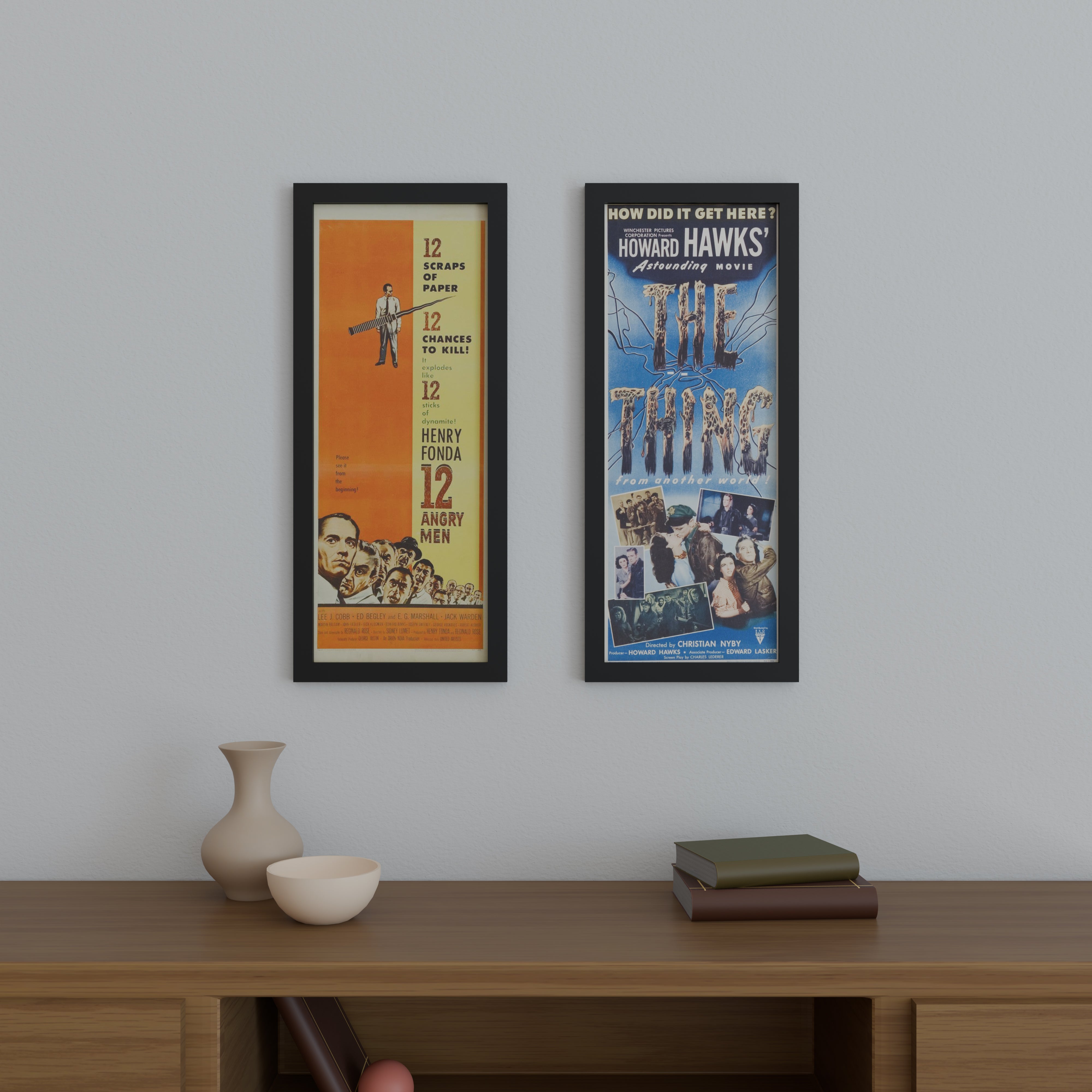 14x36 Matted Wood Frame