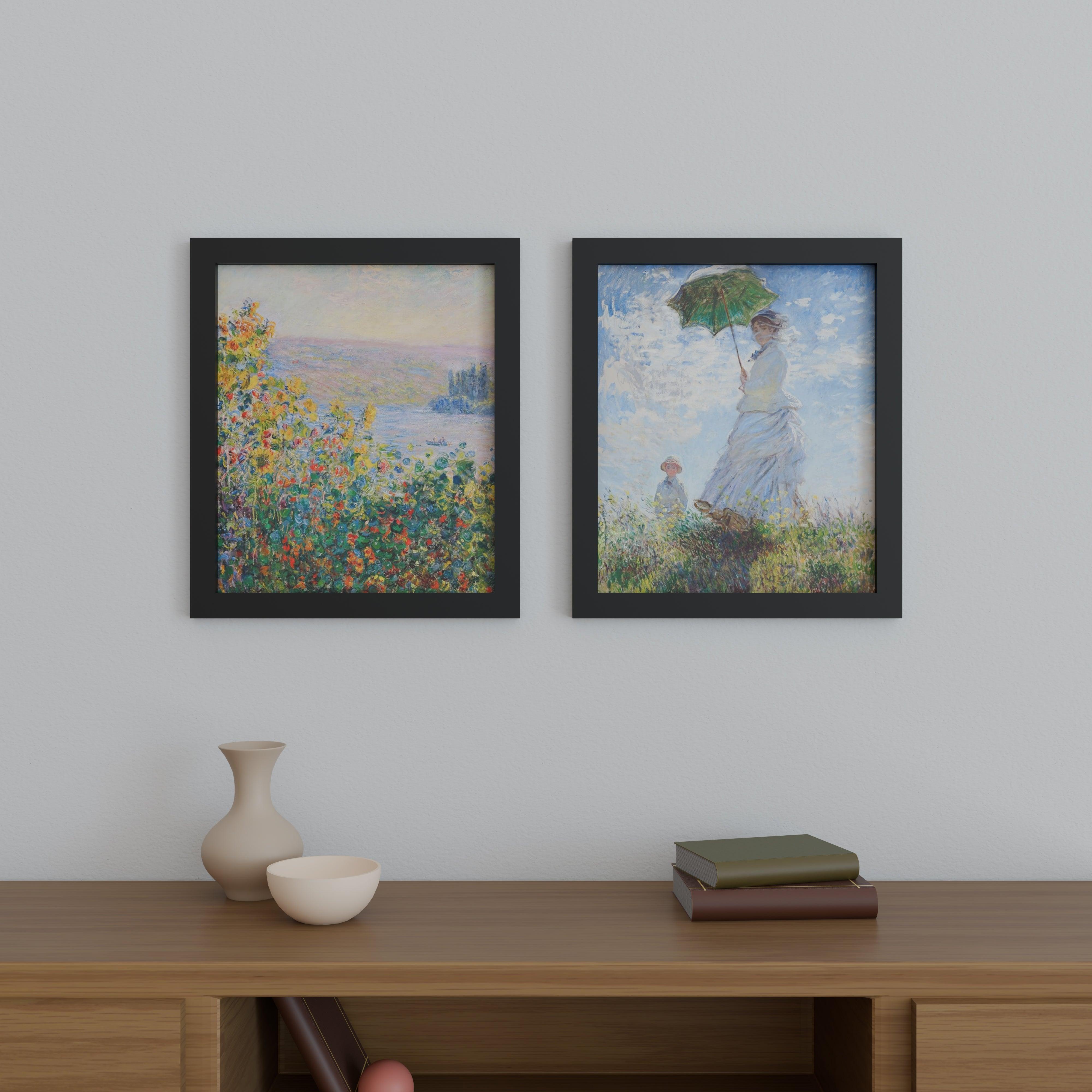 17x20 Frame Matted to 14x17 – Solid Wood Poster Frame with