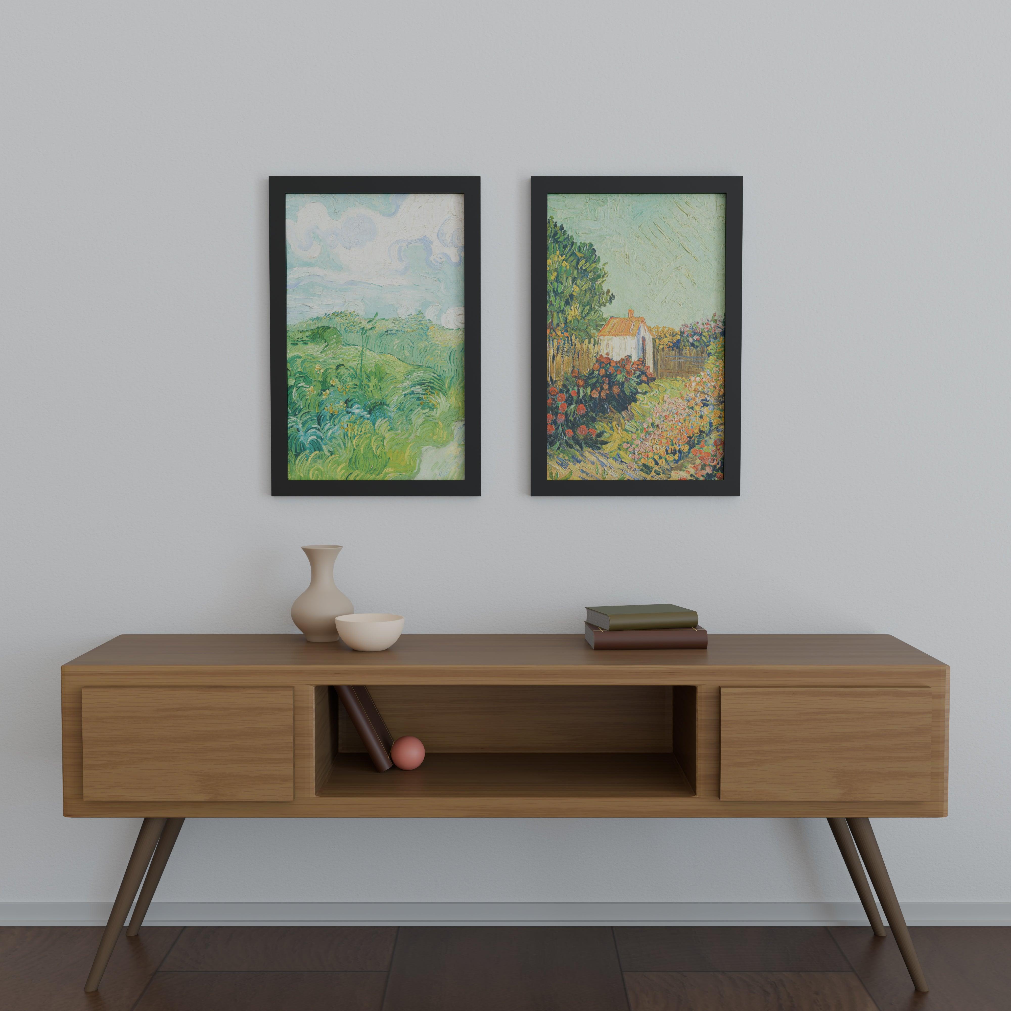 17x27 Matted Wood Frame - Signature Glass
