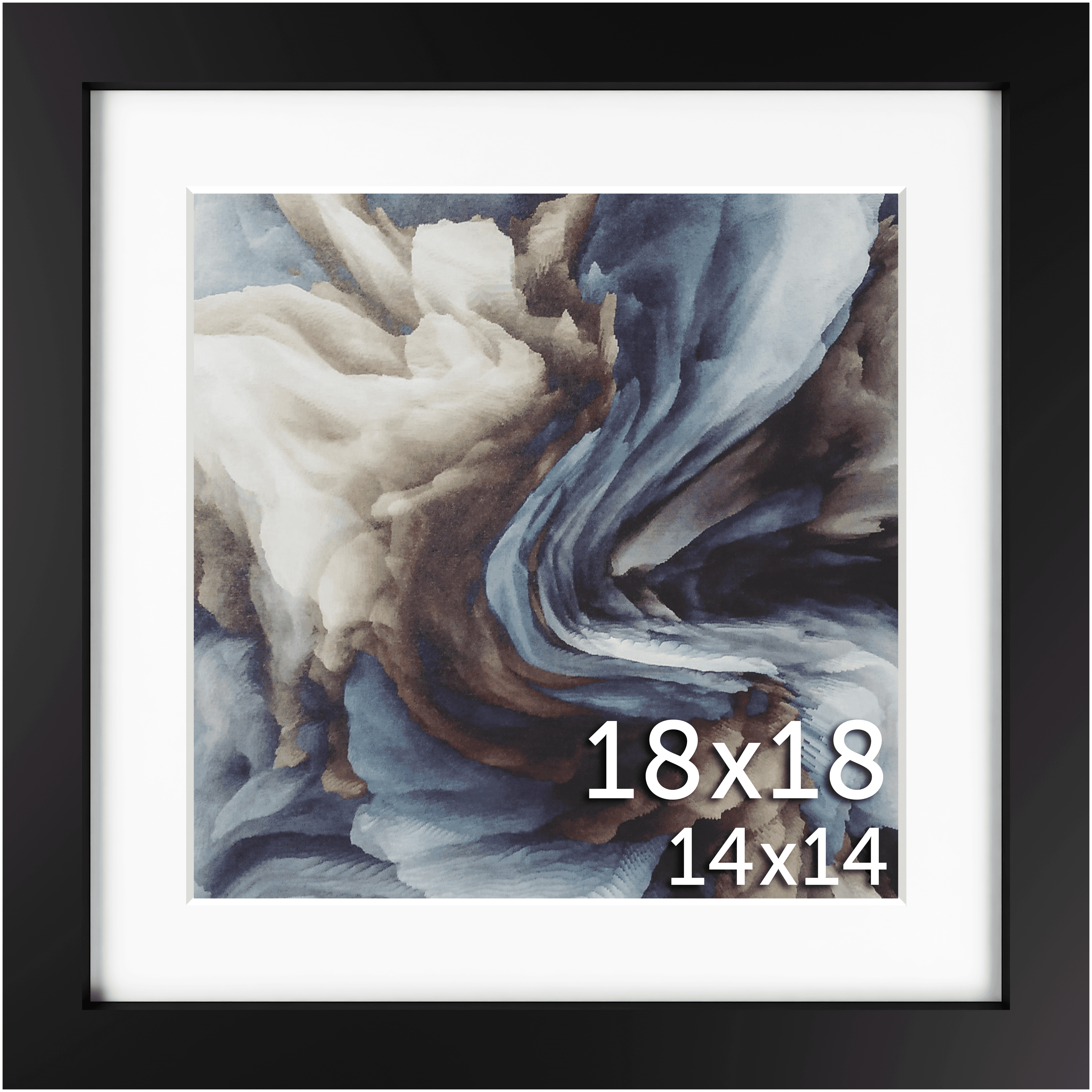 18x18 Matted Frame - Frame Amo