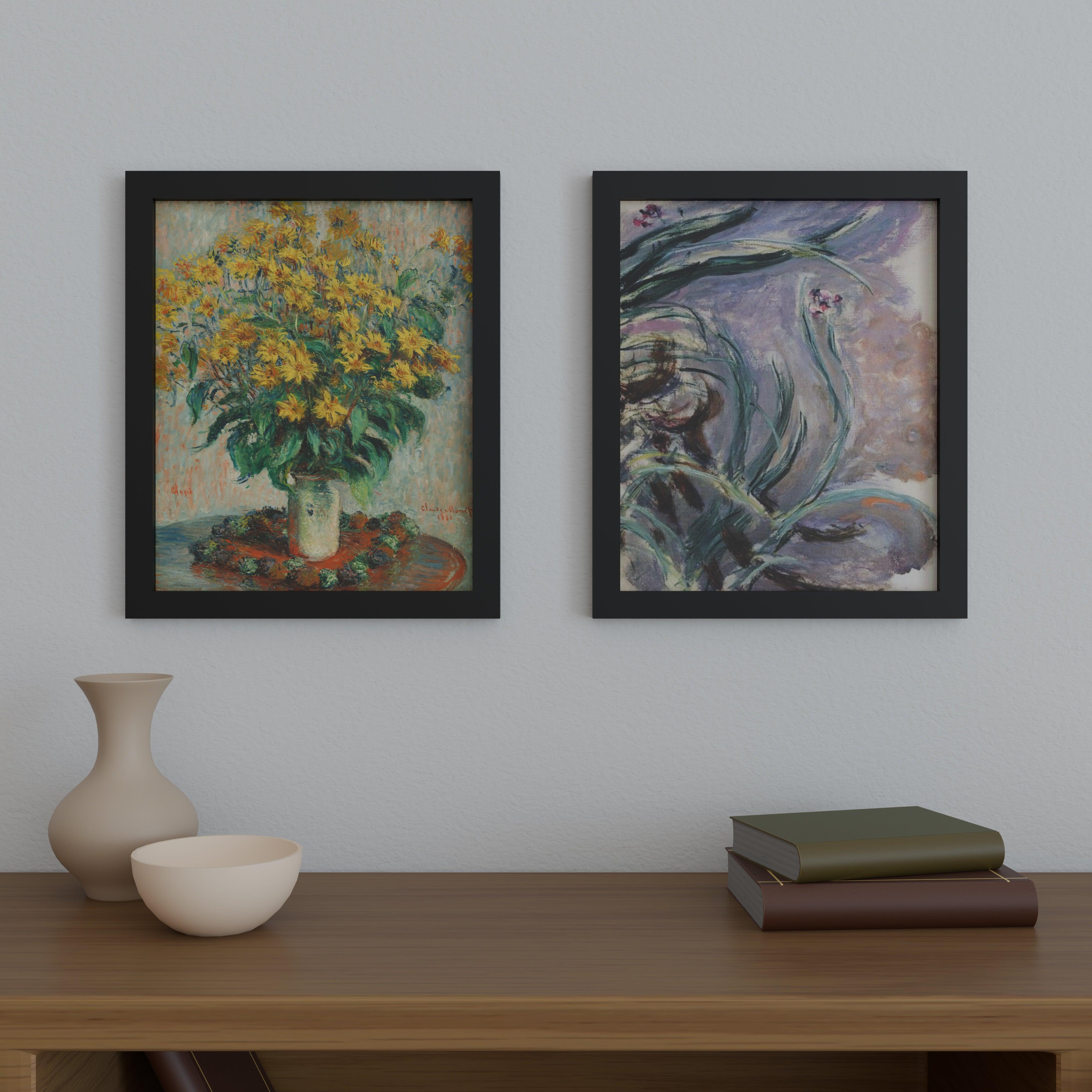 18x22 Frame Matted to 14x18 – Solid Wood Poster Frame with