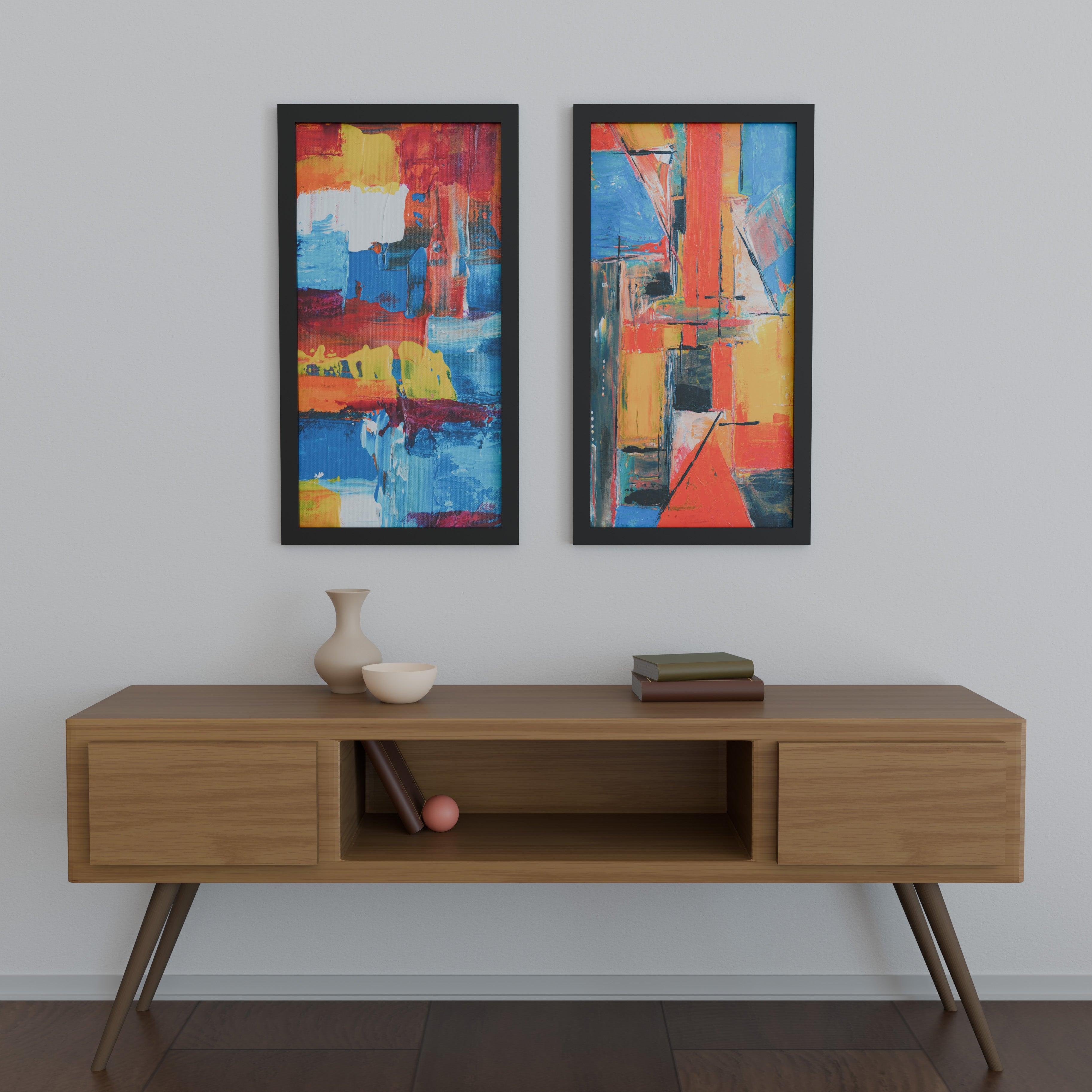 18x35 Matted Wood Frame - Signature Glass