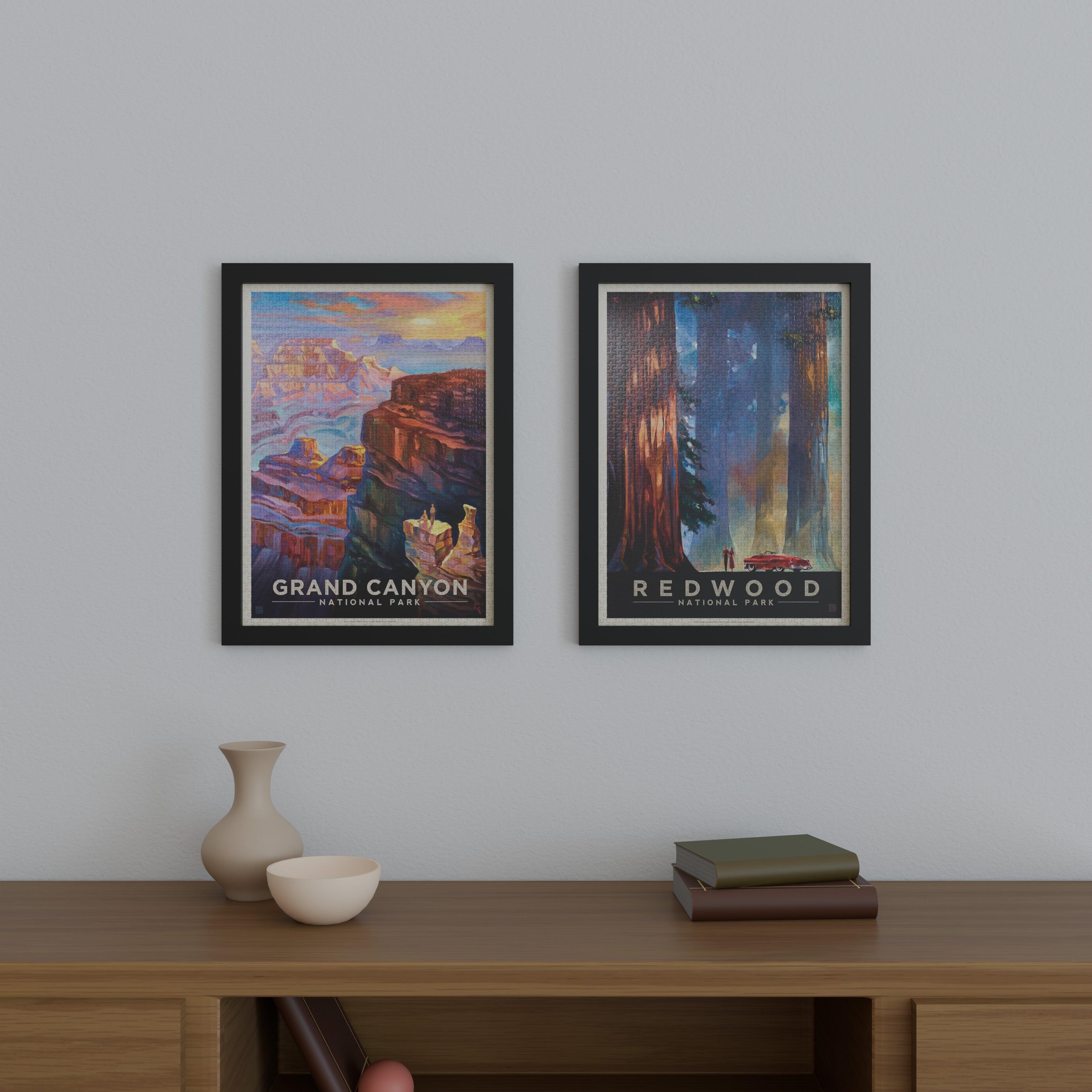 20x27 Frame Matted to 16x24 – Solid Wood Poster Frame with