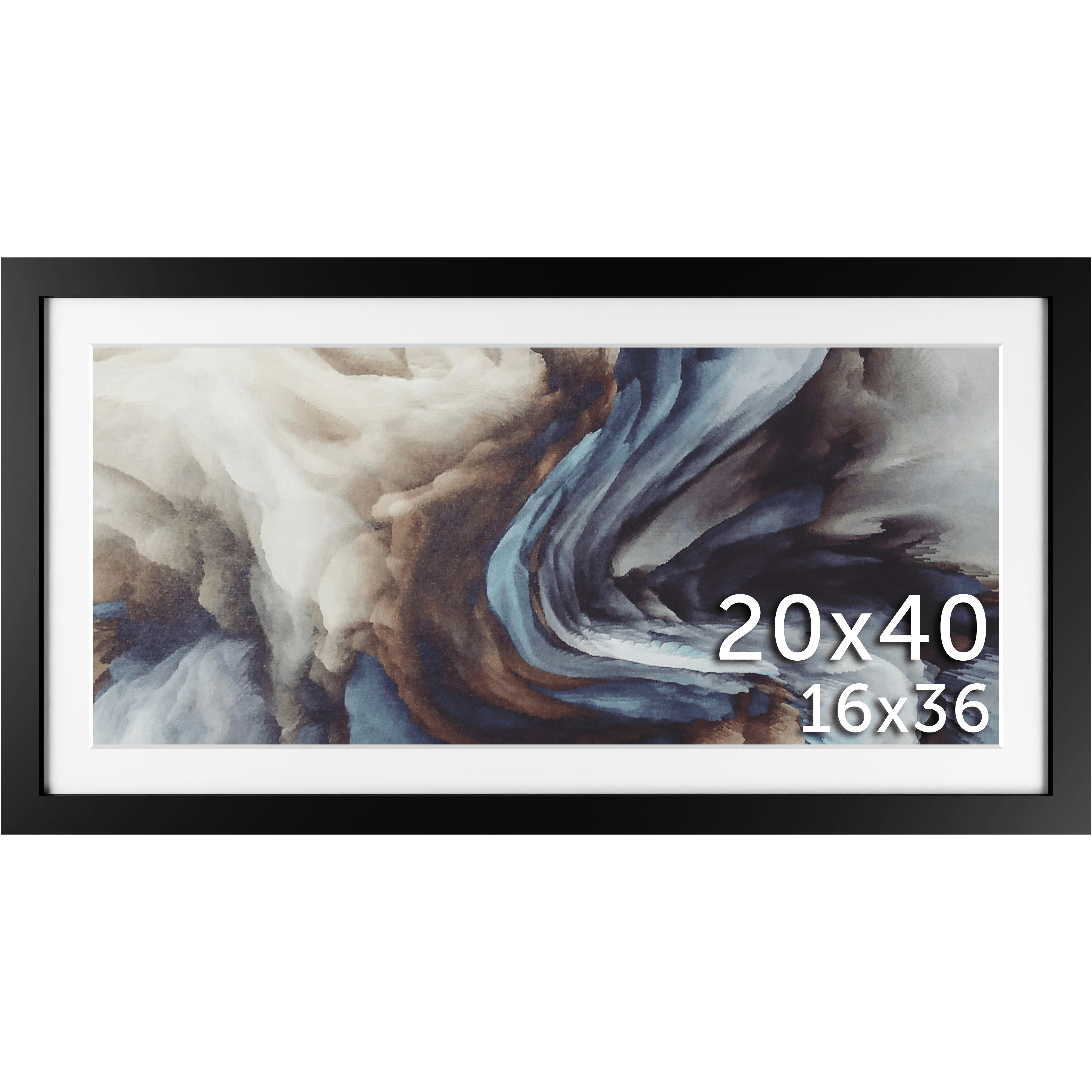 20x40 Matted Frame - Frame Amo