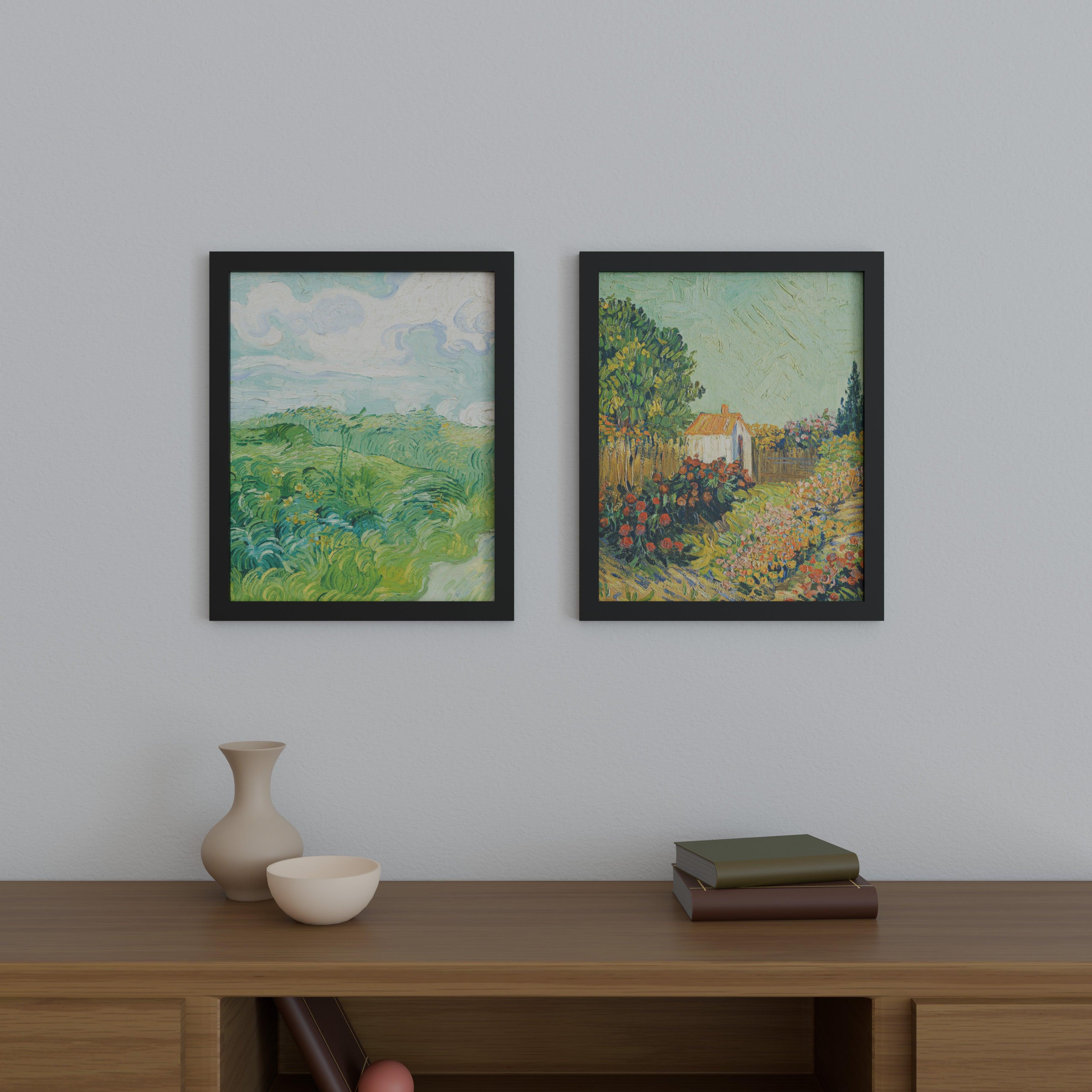 21x26 Frame Matted to 17x22 – Solid Wood Poster Frame with