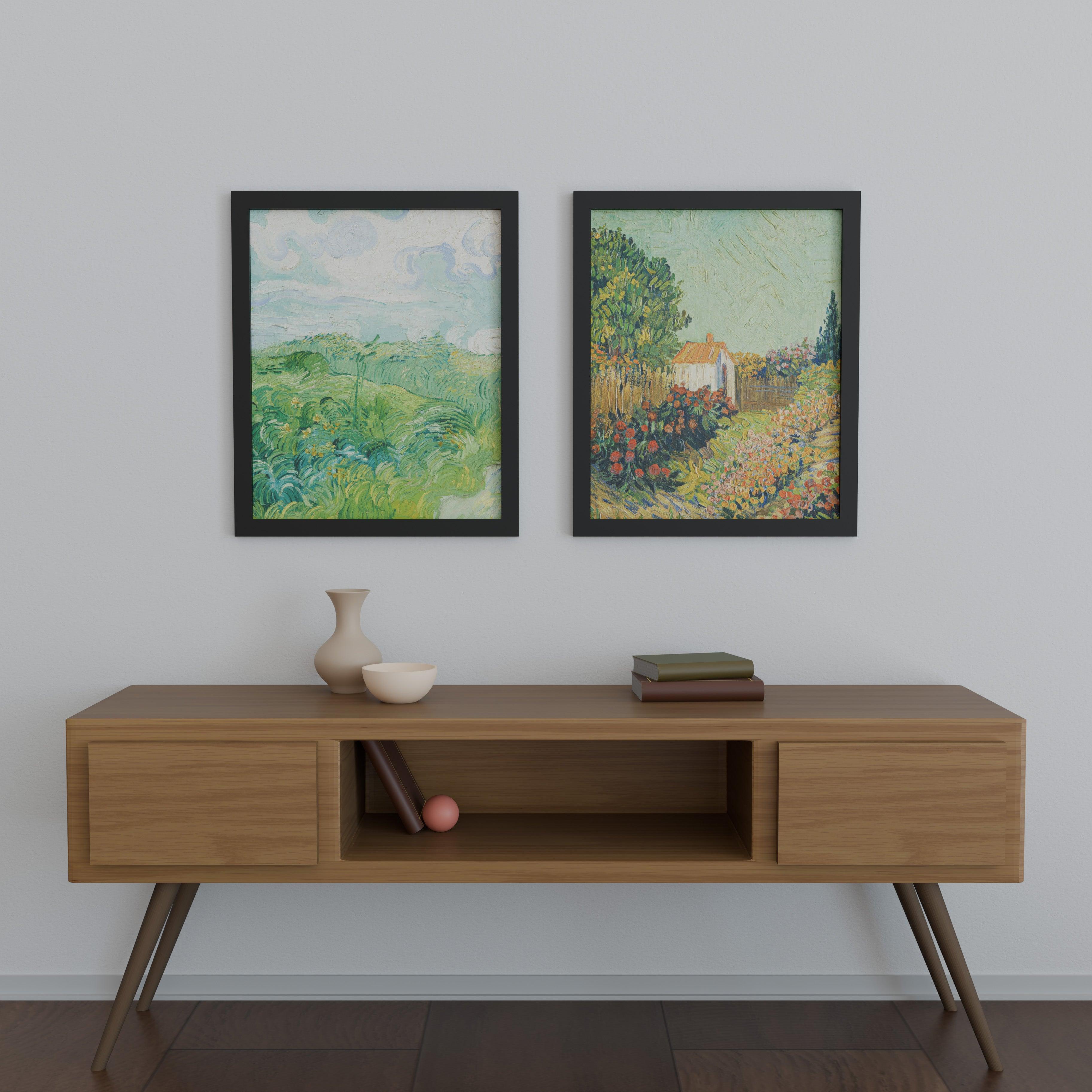 22x27 Matted Wood Frame