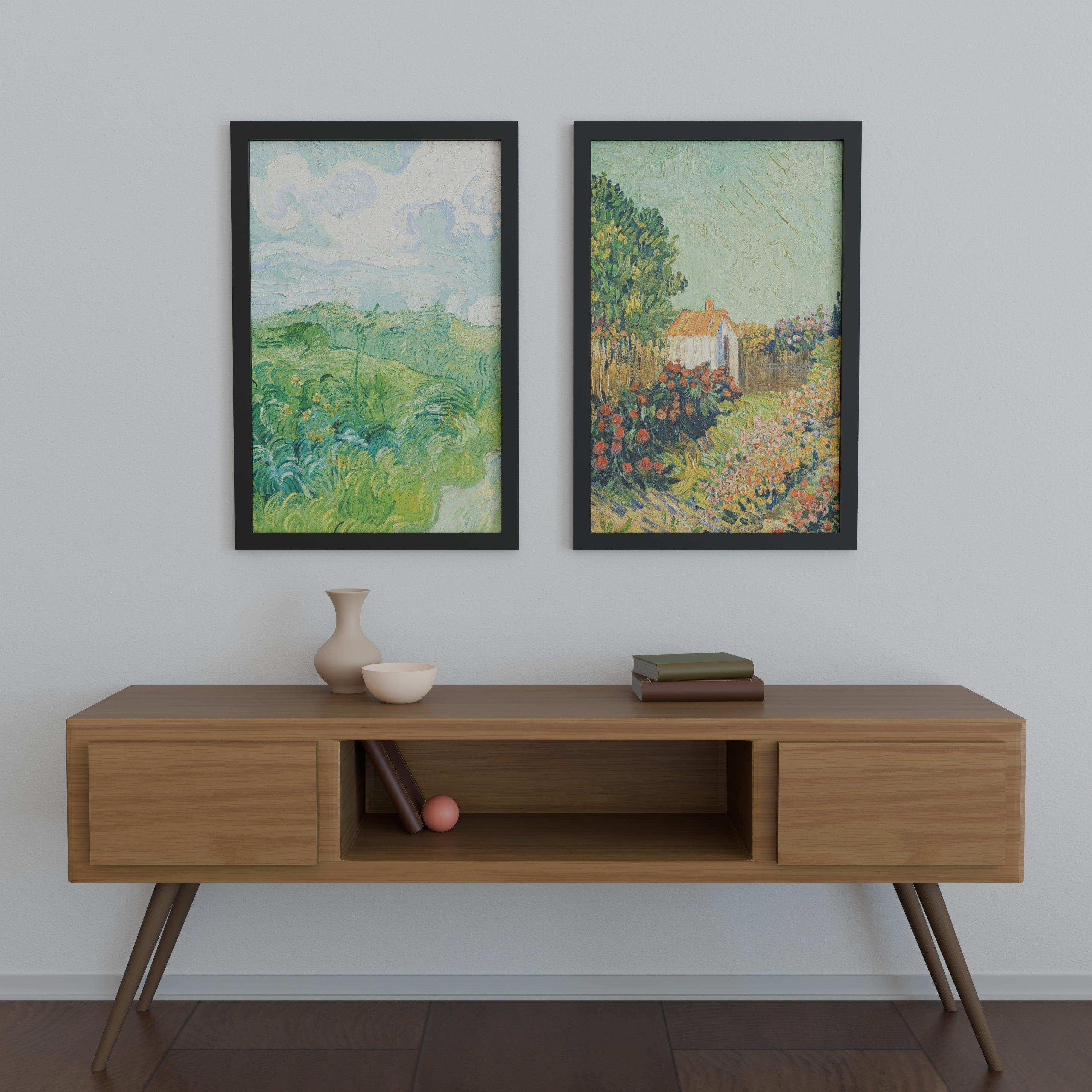 22x34 Matted Wood Frame