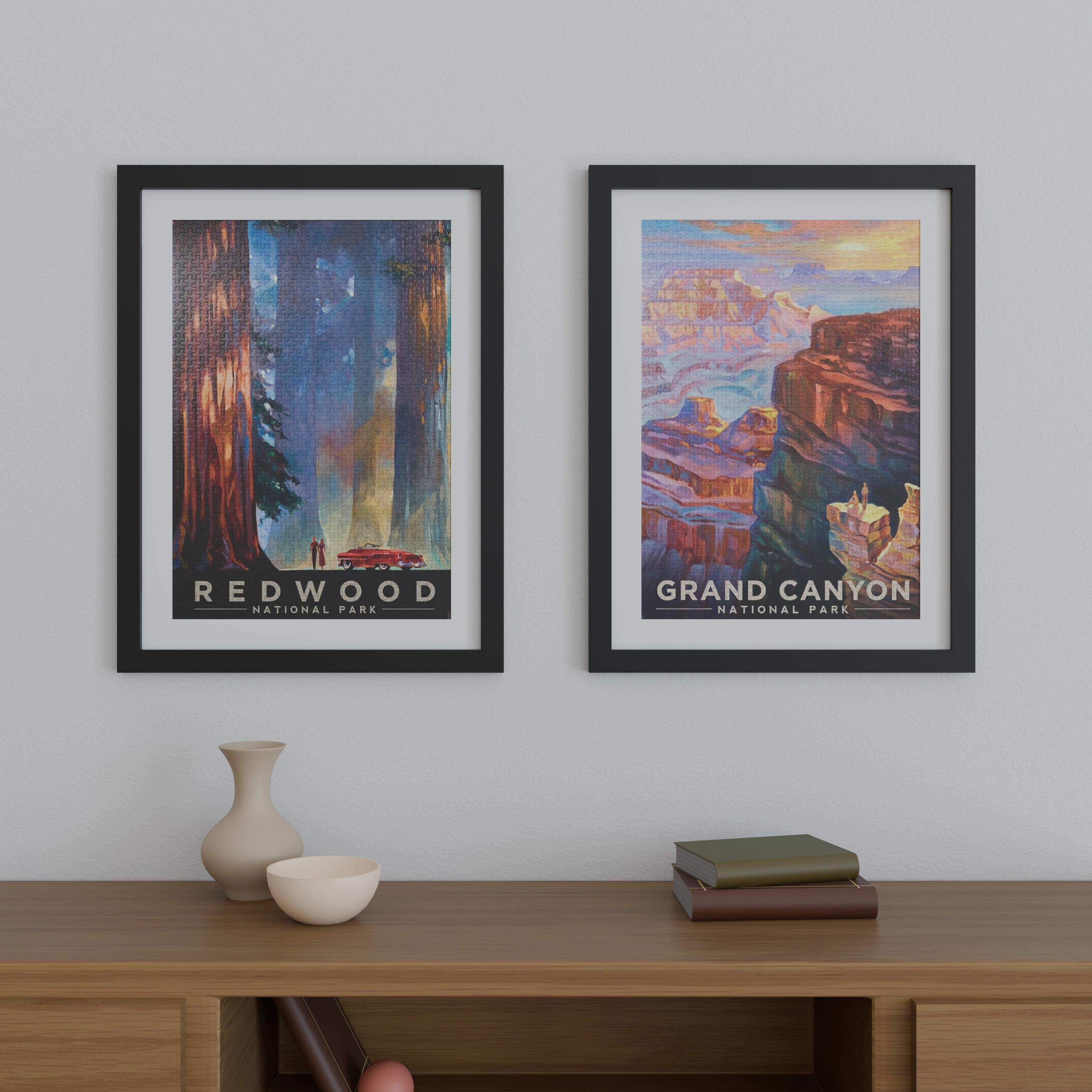 23x31 Frame Matted to 19x27 – Solid Wood Poster Frame with