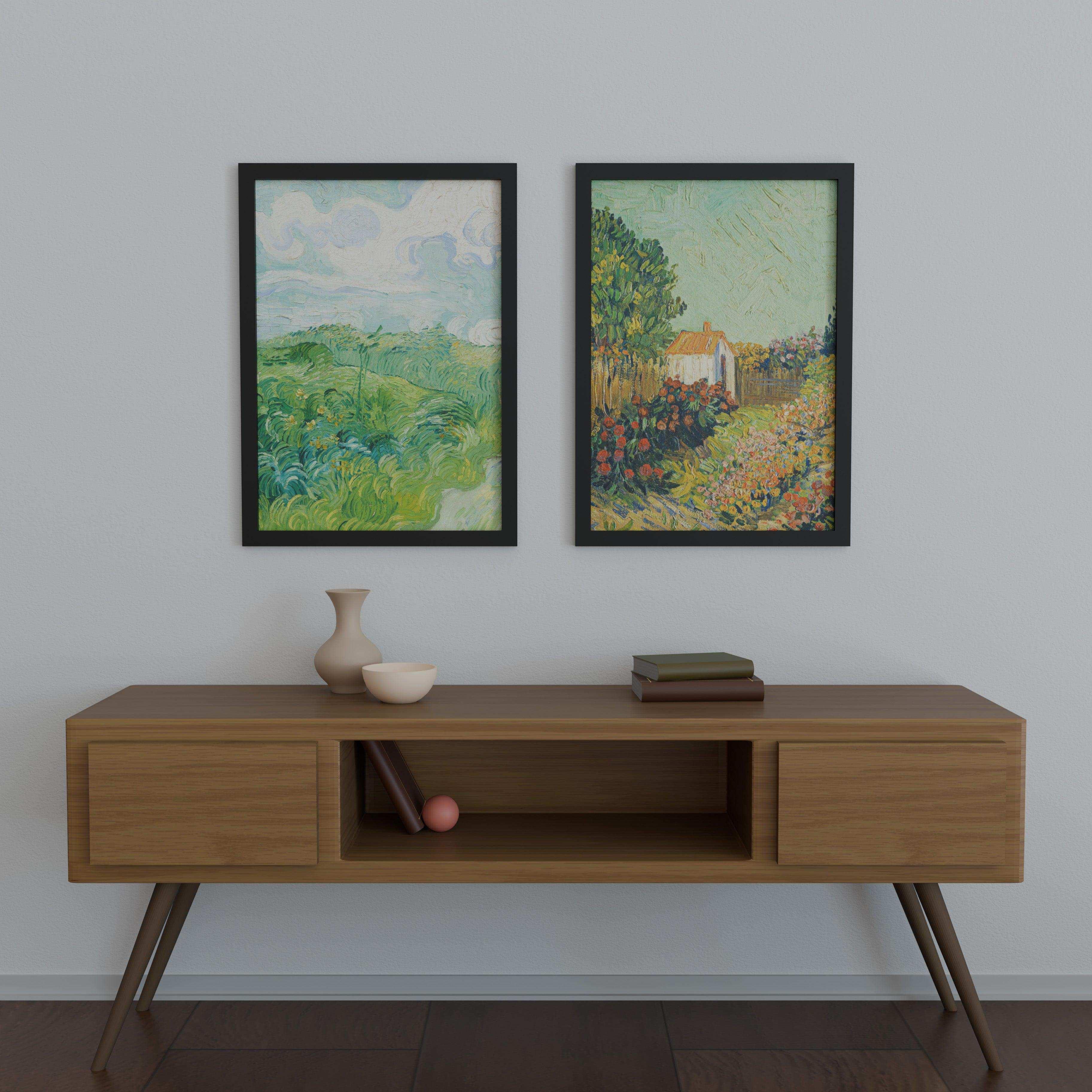 24x34 Frame Matted to 20x30 – Solid Wood Poster Frame with