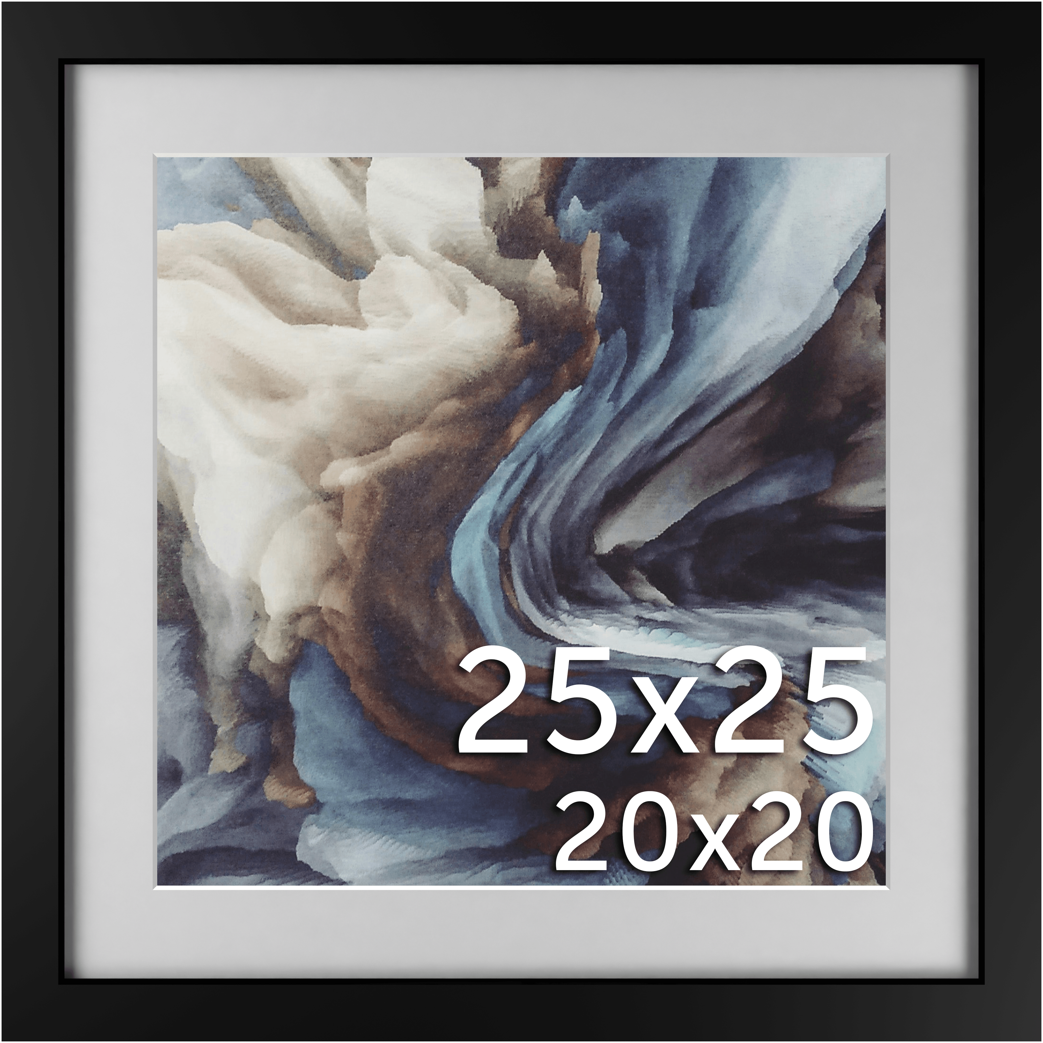 25x25 Matted Frame - Frame Amo