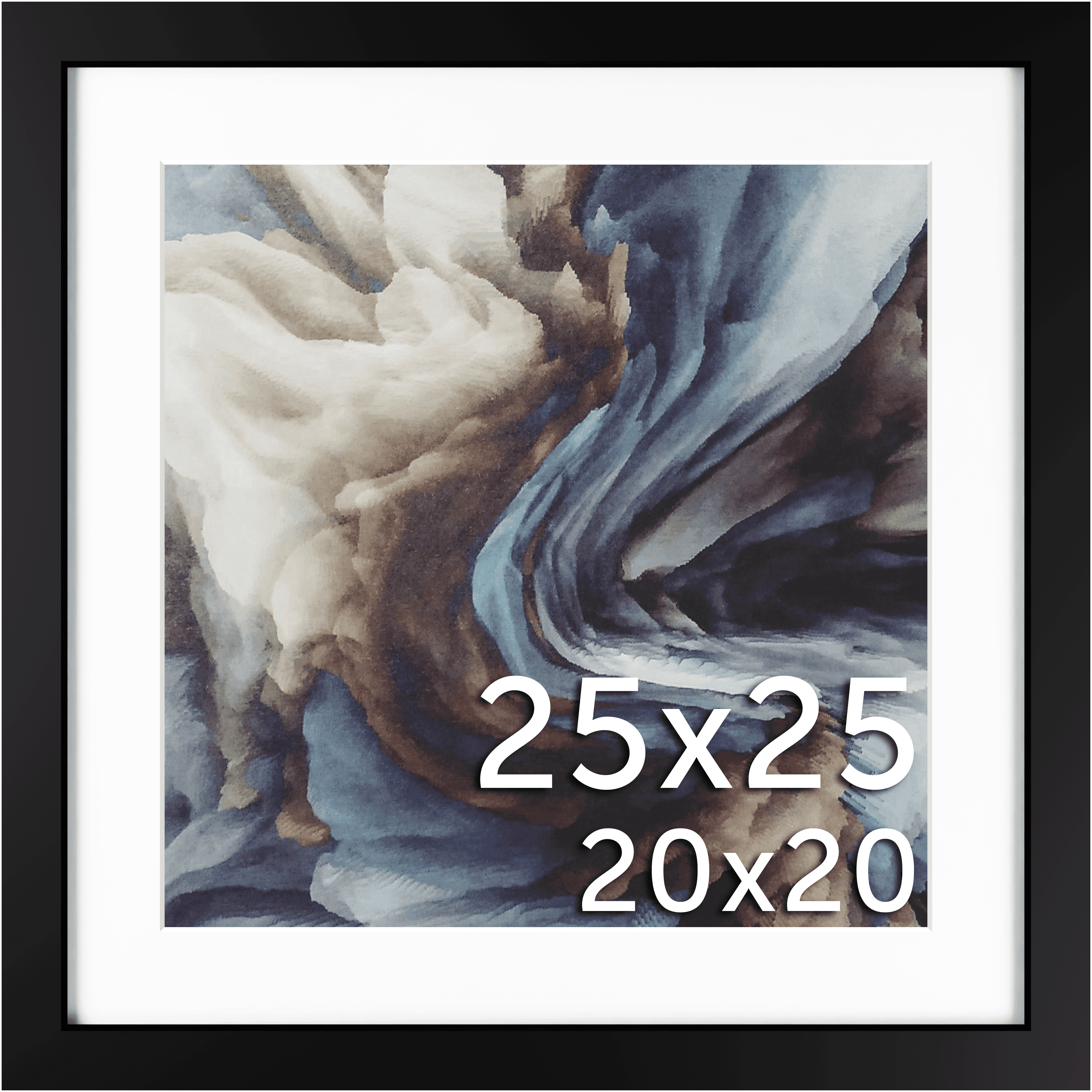 25x25 Matted Frame - Frame Amo