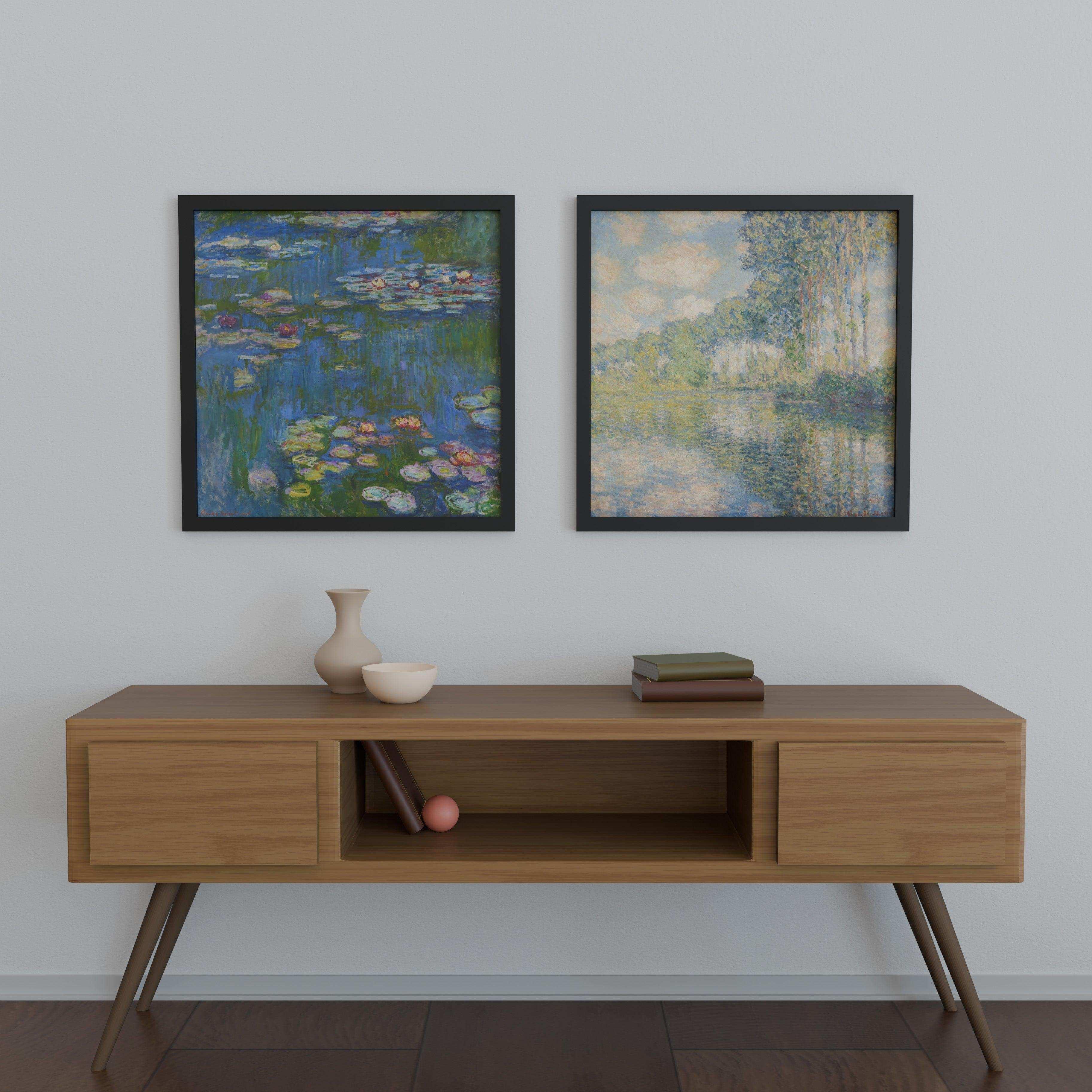 27x27 Matted Wood Frame