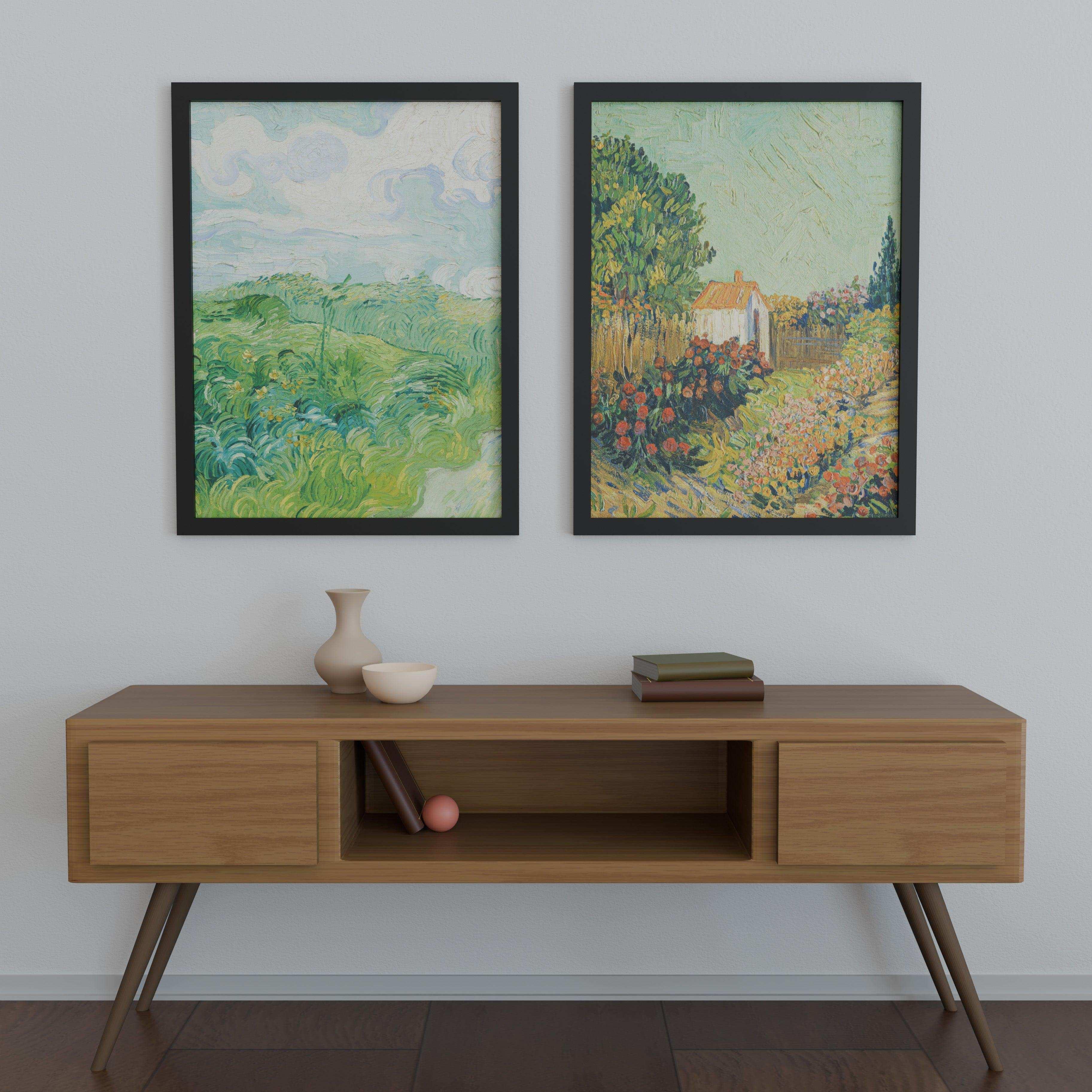 27x36 Matted Wood Frame