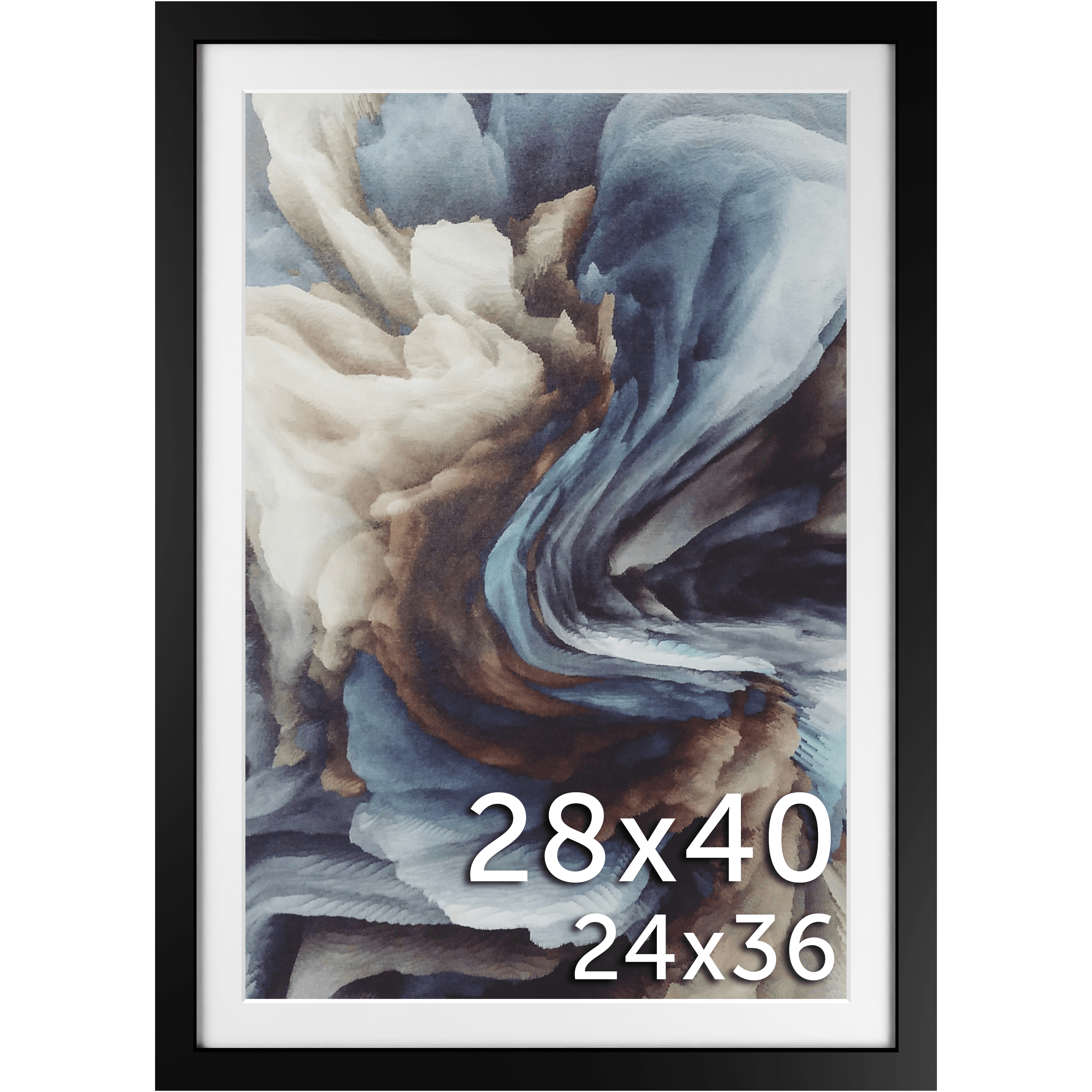 28x40 Matted Frame - Frame Amo