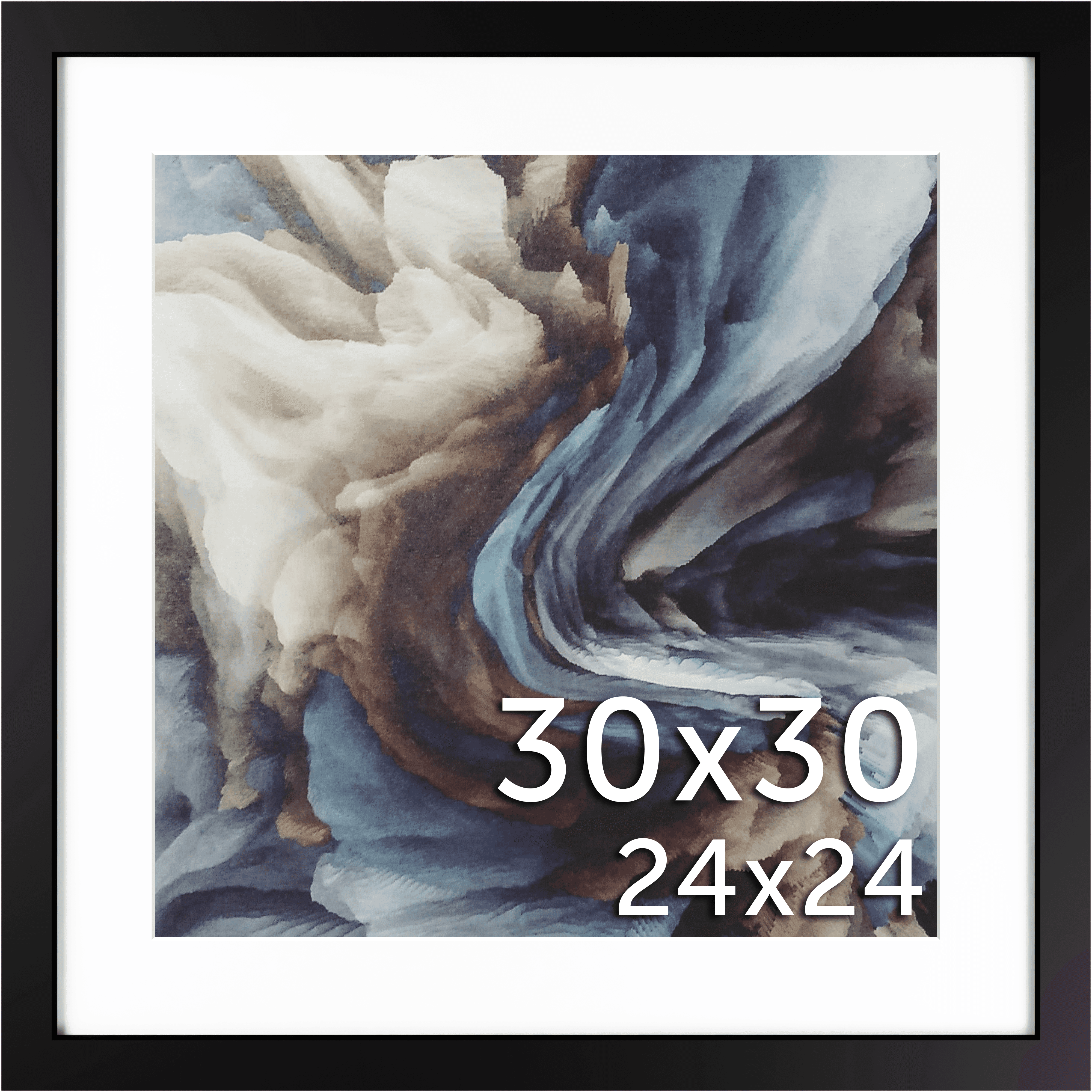 30x30 Matted Frame - Frame Amo