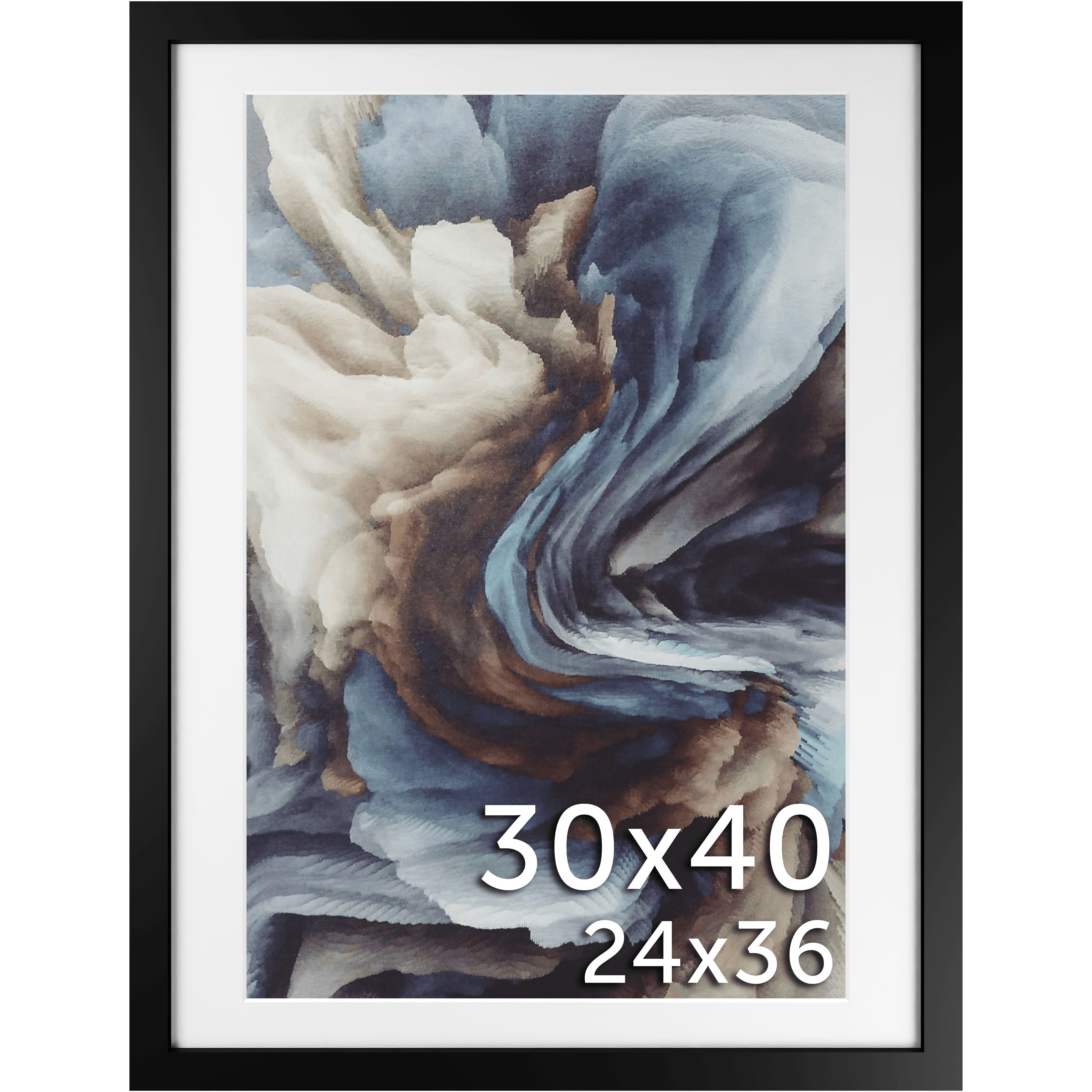 30x40 Matted Frame - Frame Amo