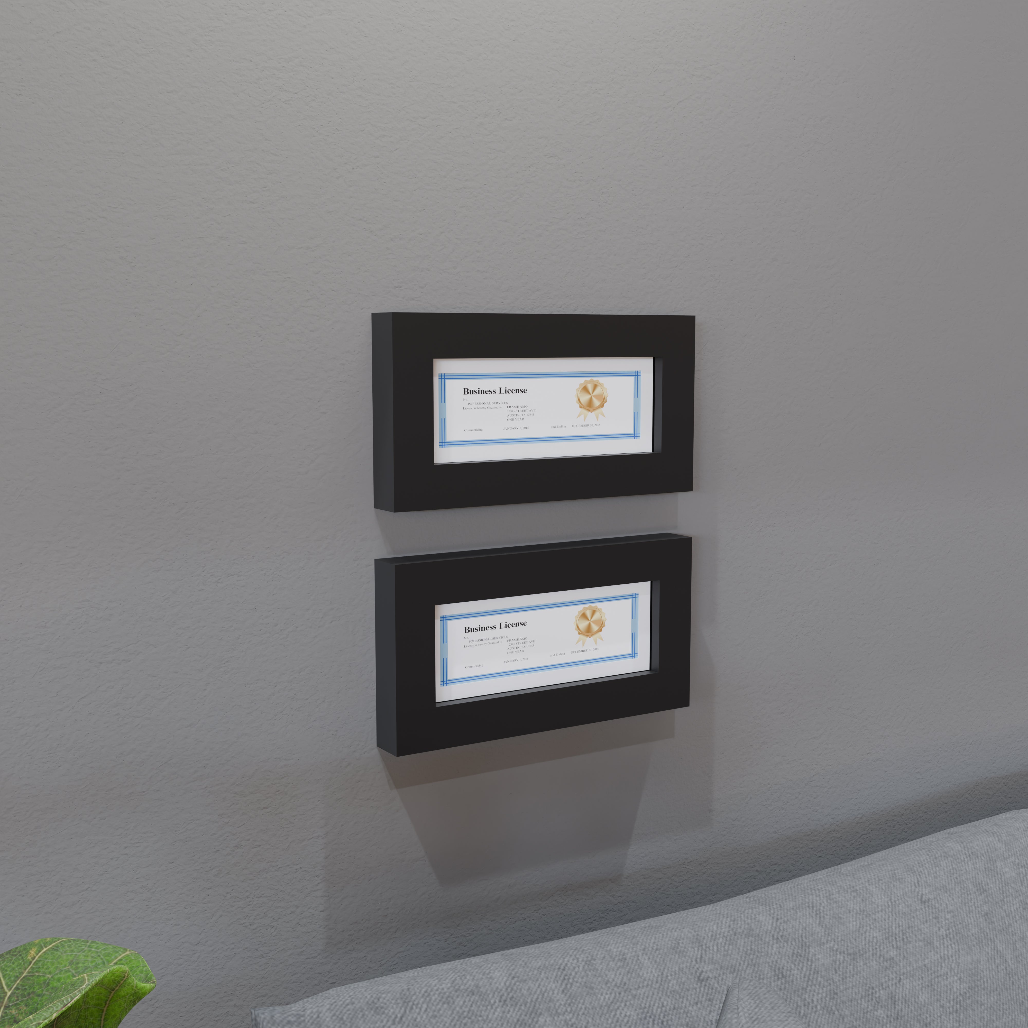 4x10 Matted Wood Frame