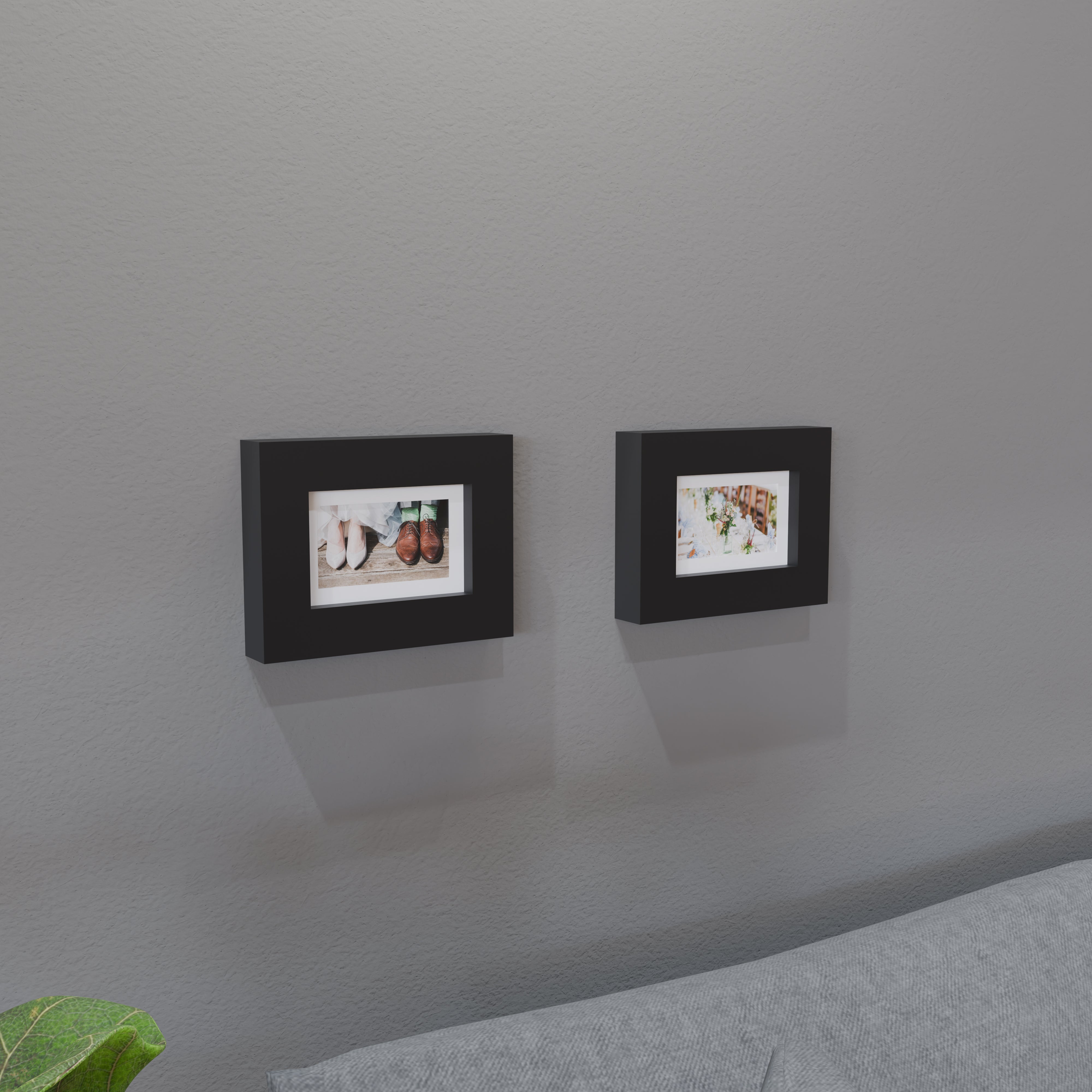 4x6 Matted Wood Frame