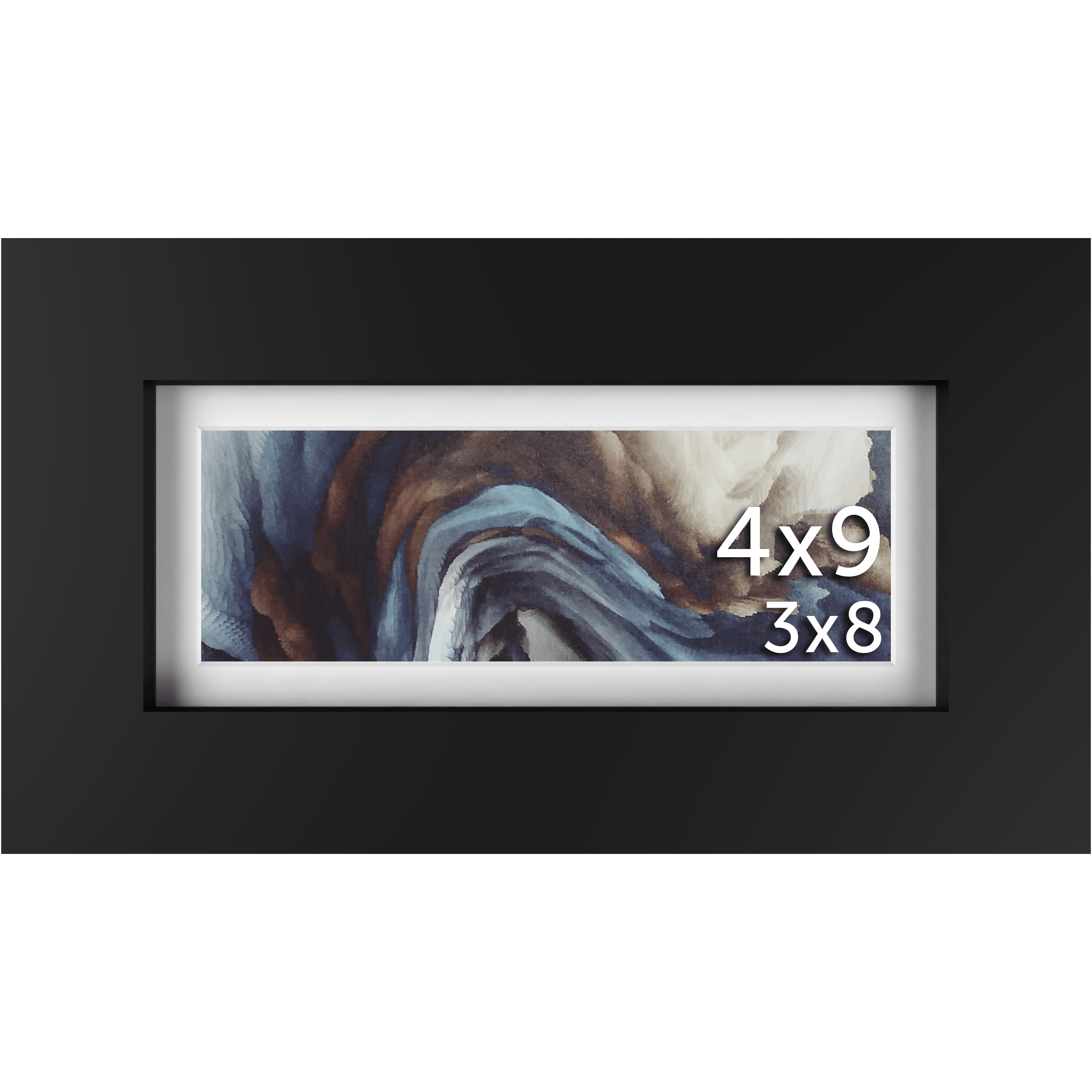 4x9 Matted Frame - Frame Amo