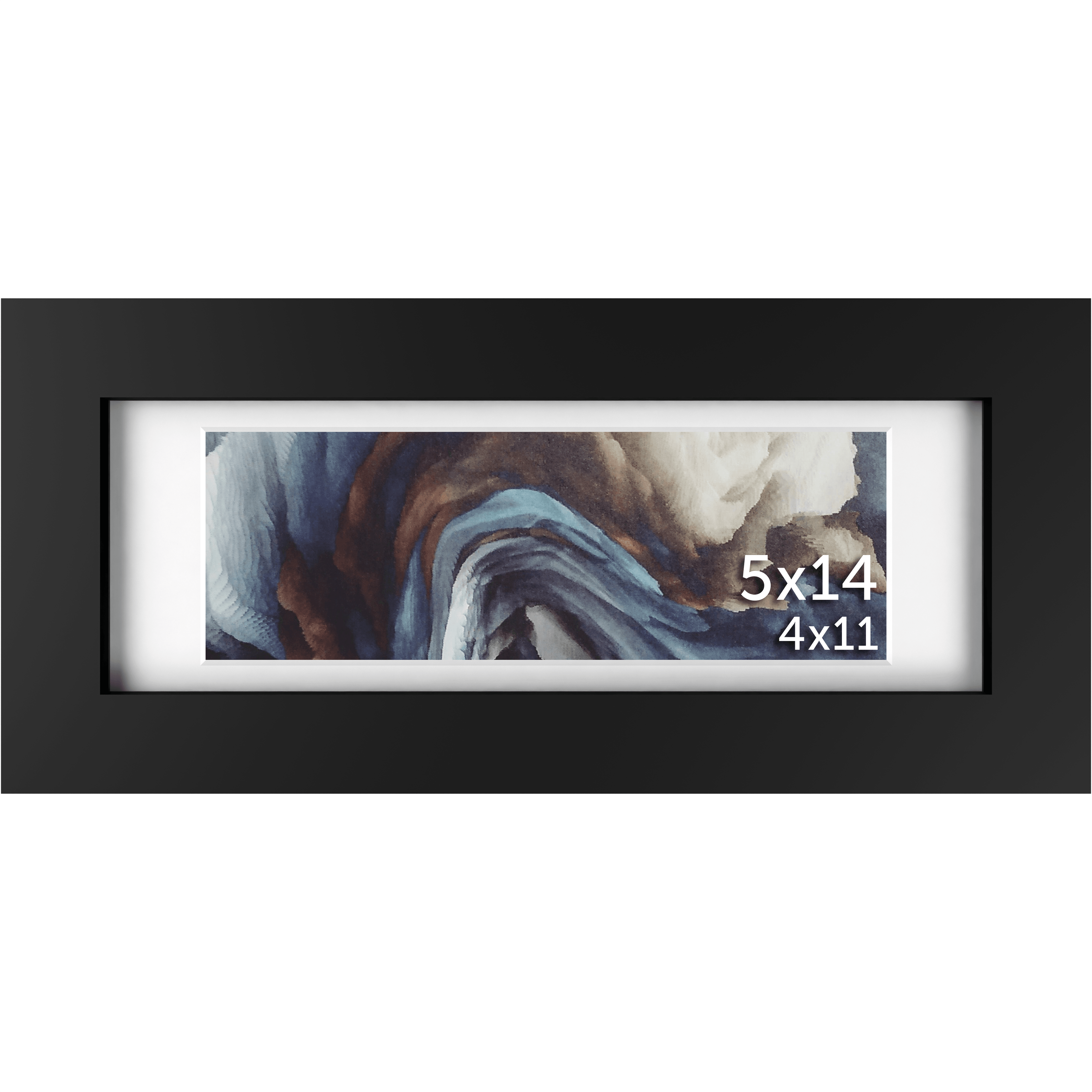 5x14 Matted Frame - Frame Amo