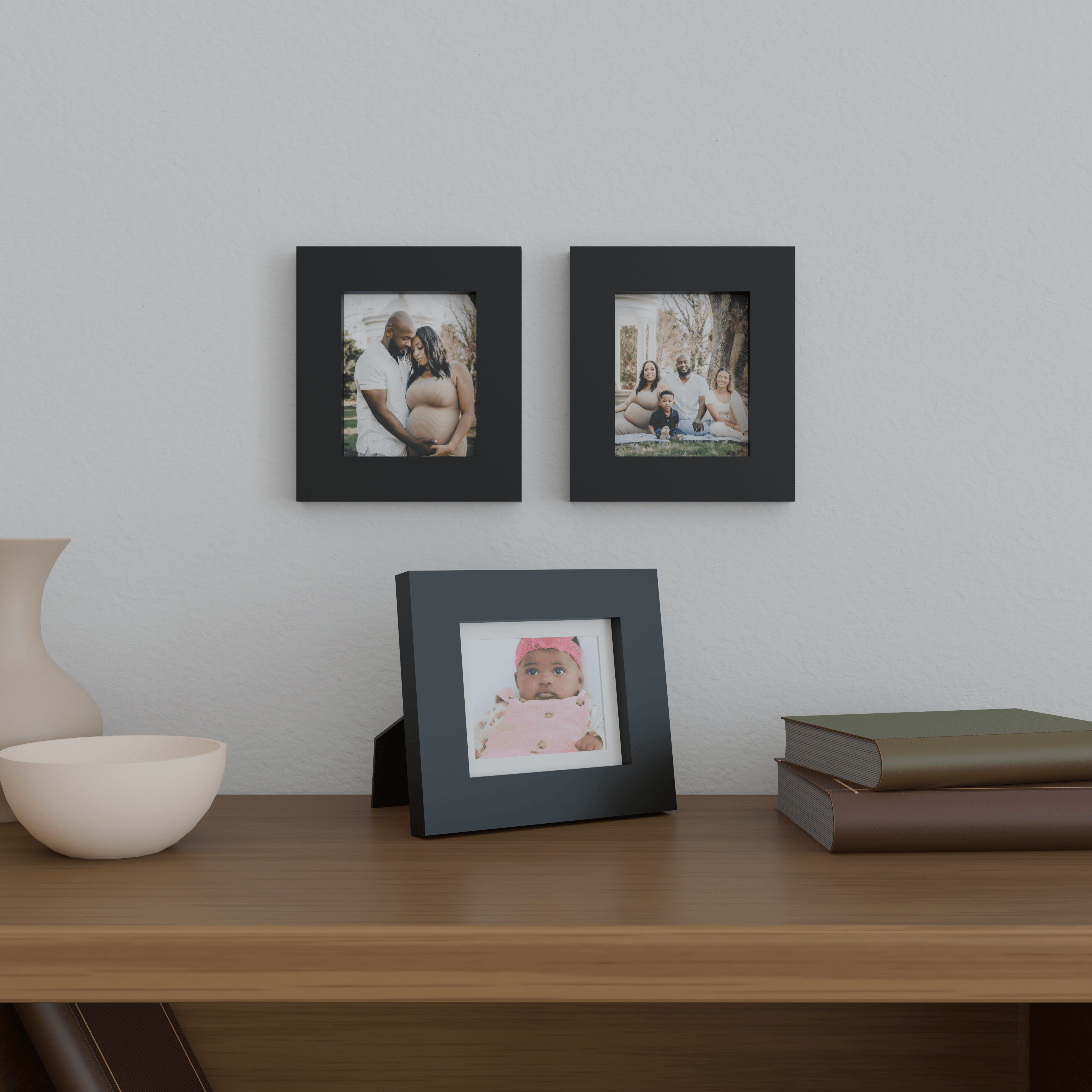 5x6 Matted Wood Frame
