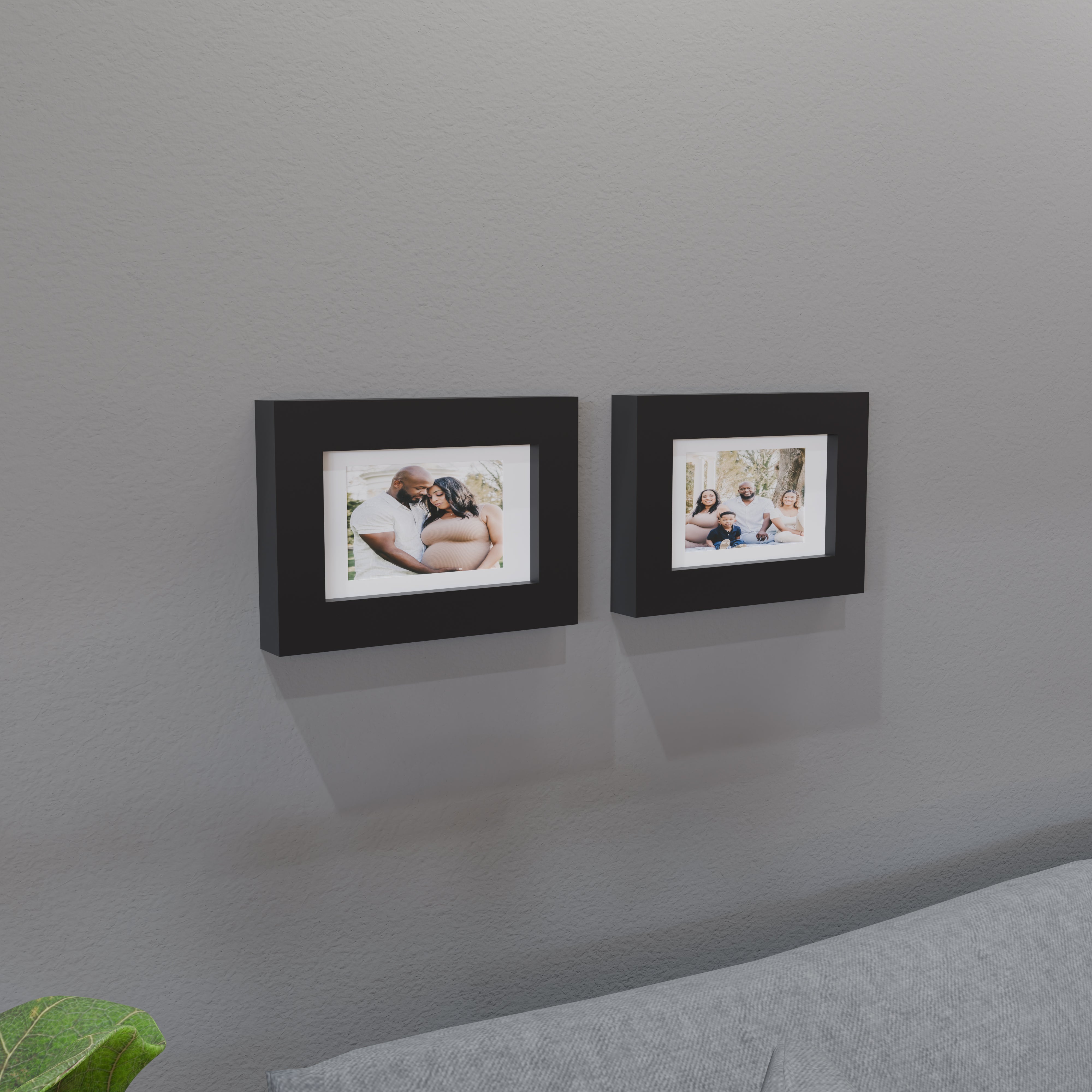 5x8 Matted Wood Frame