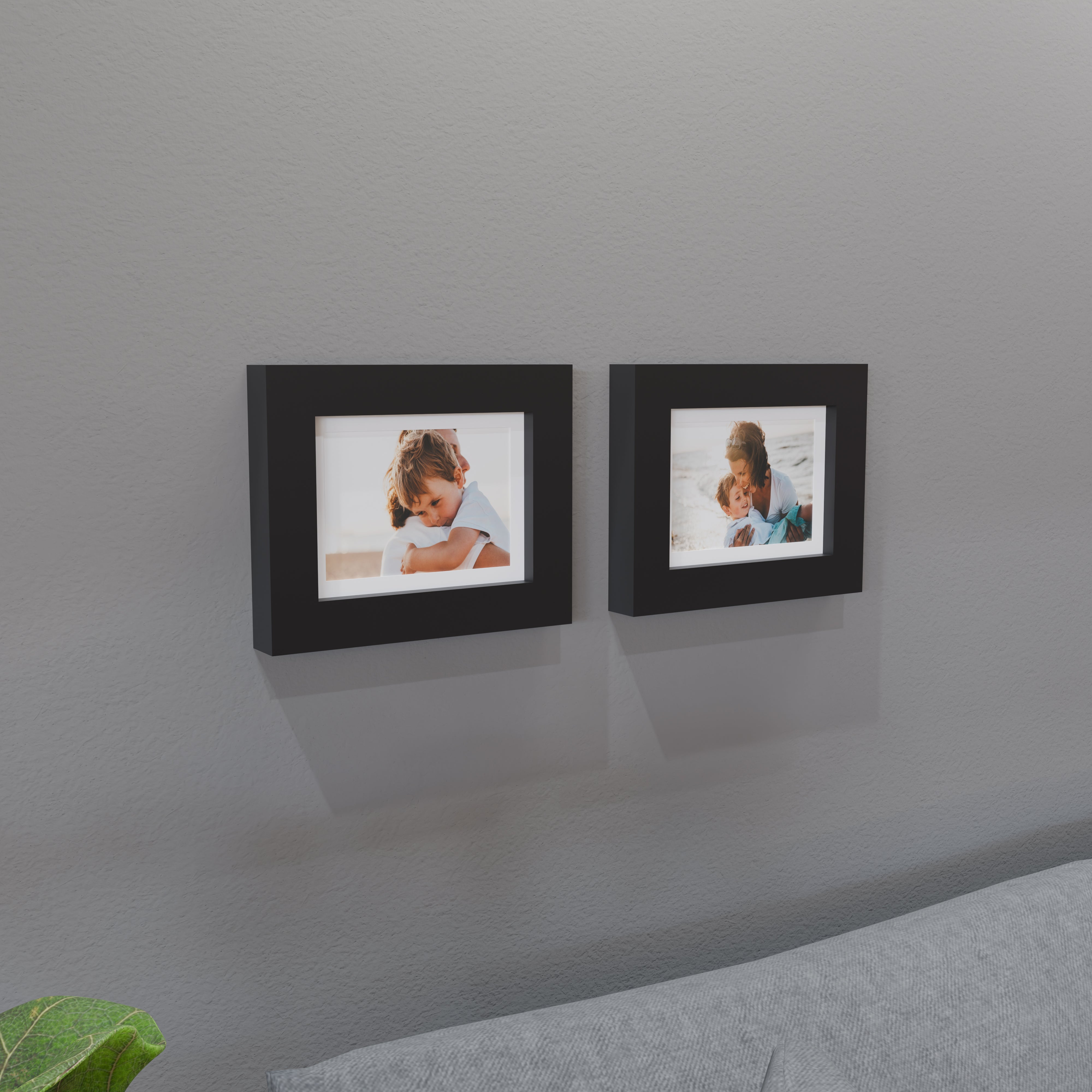 6x8 Matted Wood Frame