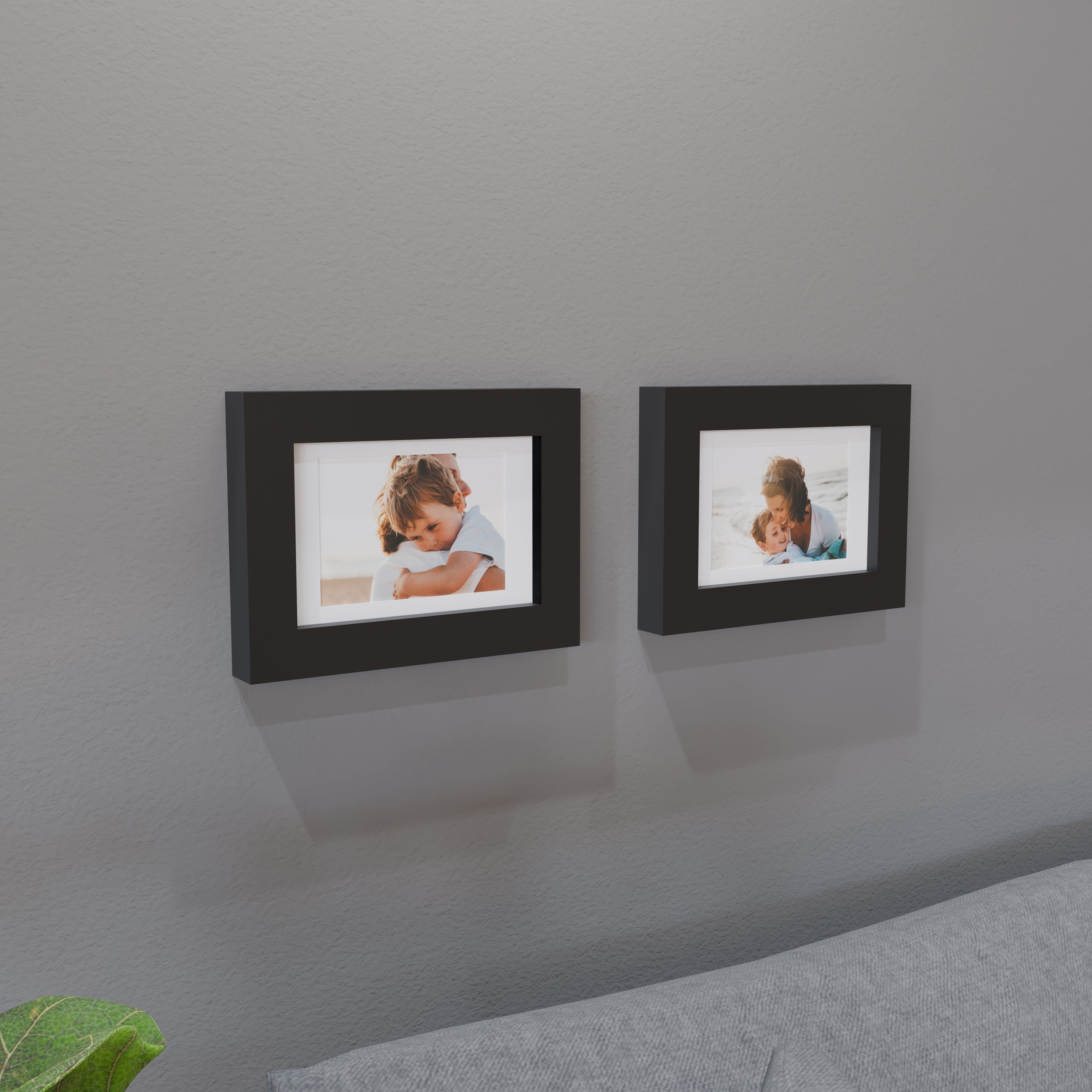 6x9 Matted Wood Frame