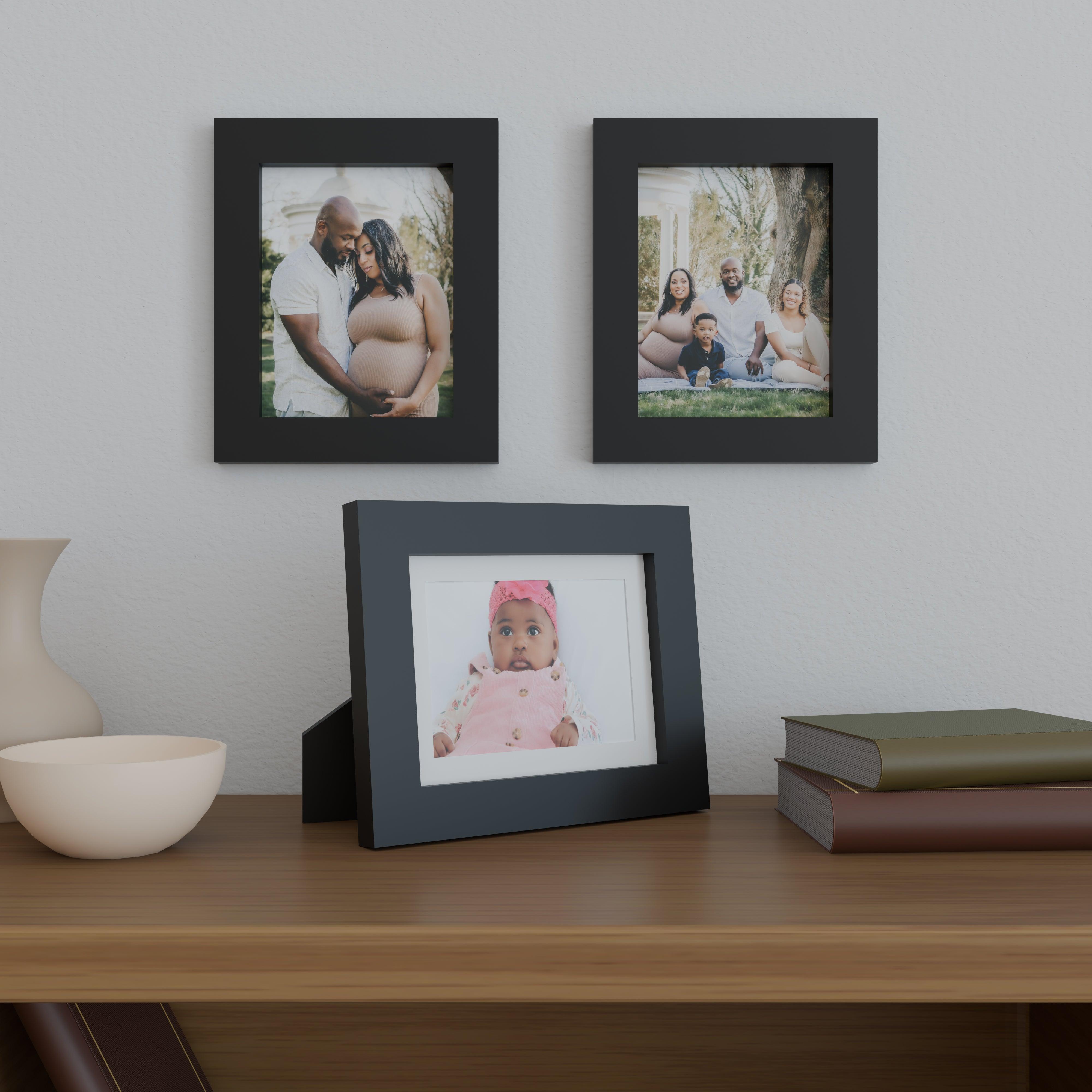 7x9 Matted Wood Frame