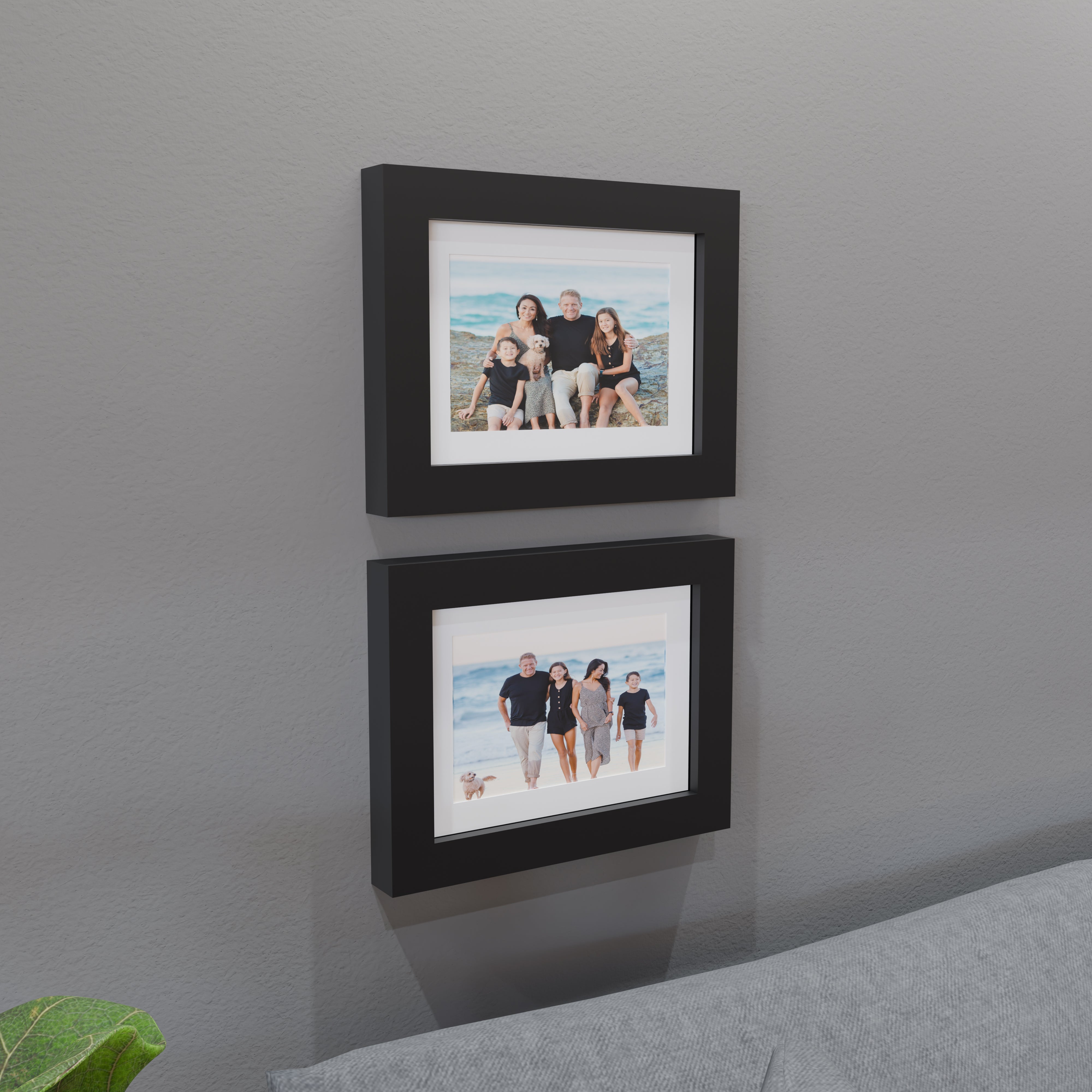 8x11 Matted Wood Frame