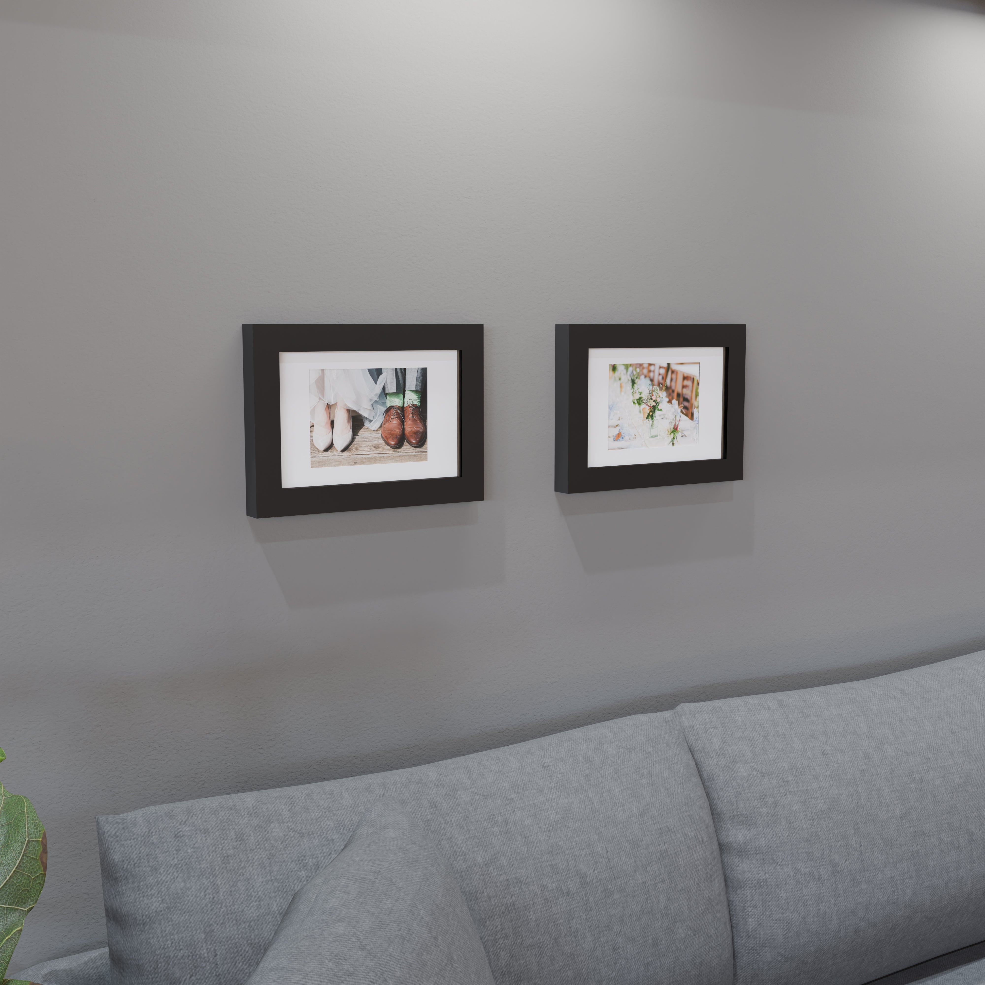 8x12 Matted Wood Frame
